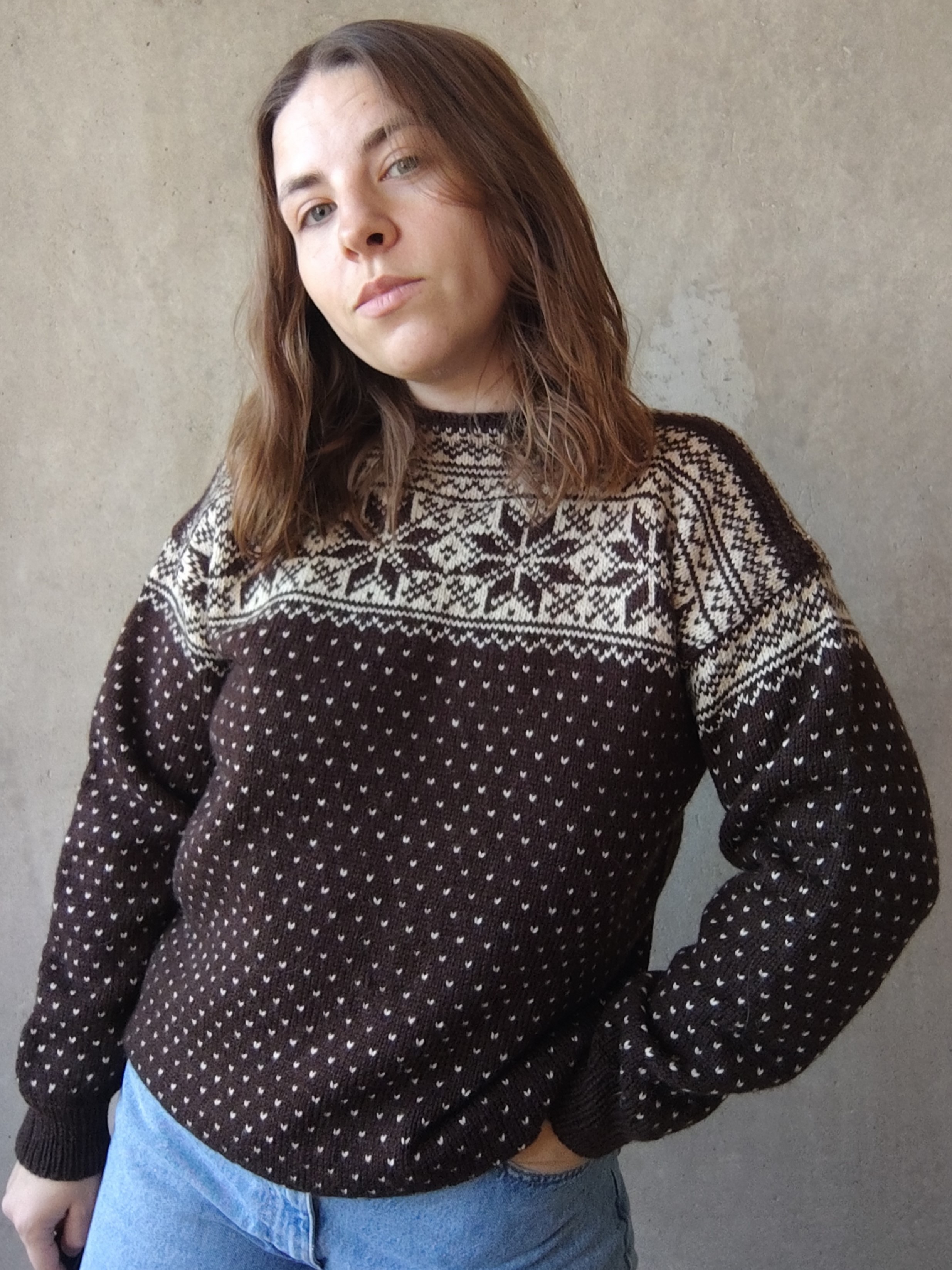 Norweski sweter Wełna