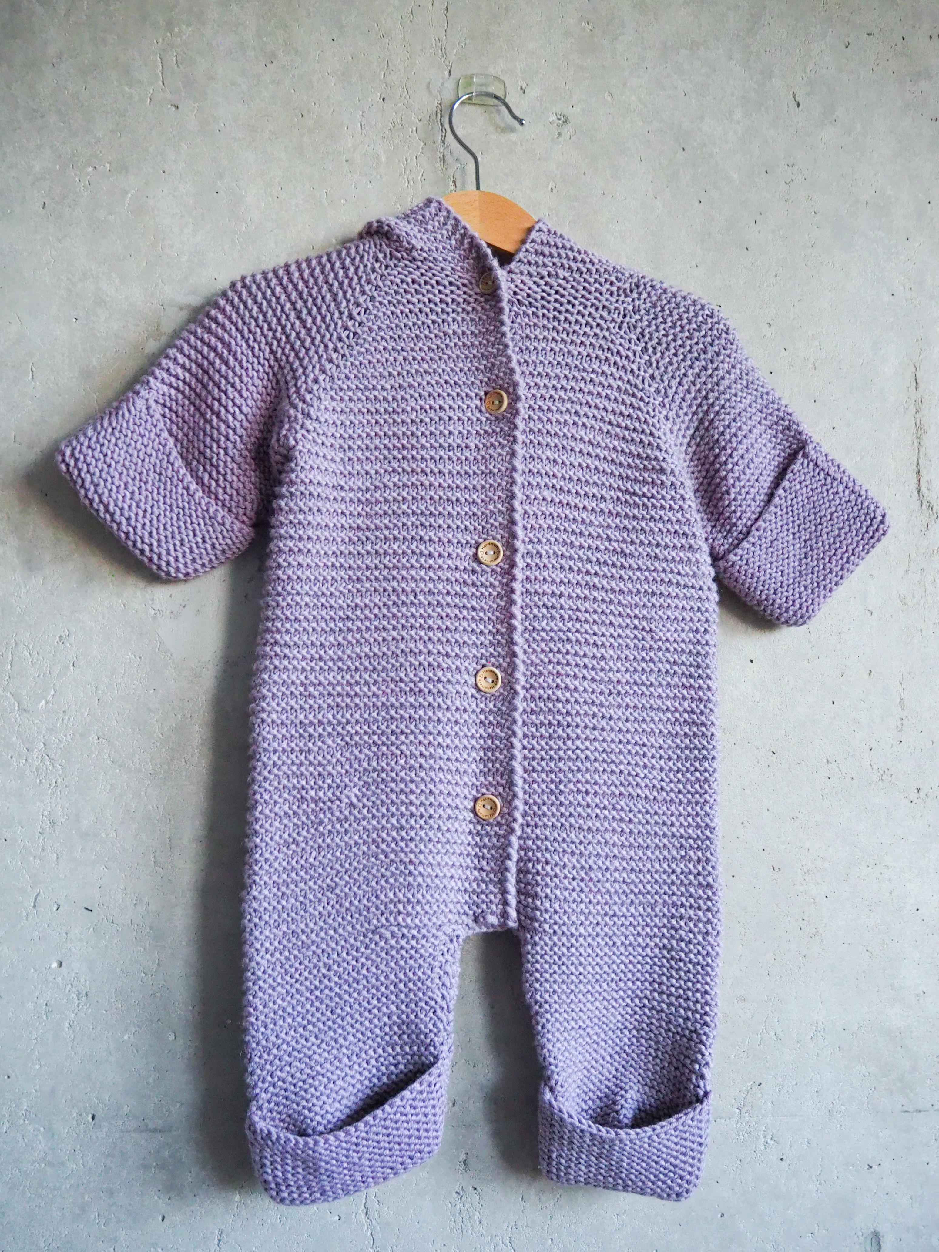 Kombinezon z kapturem Wełna merino