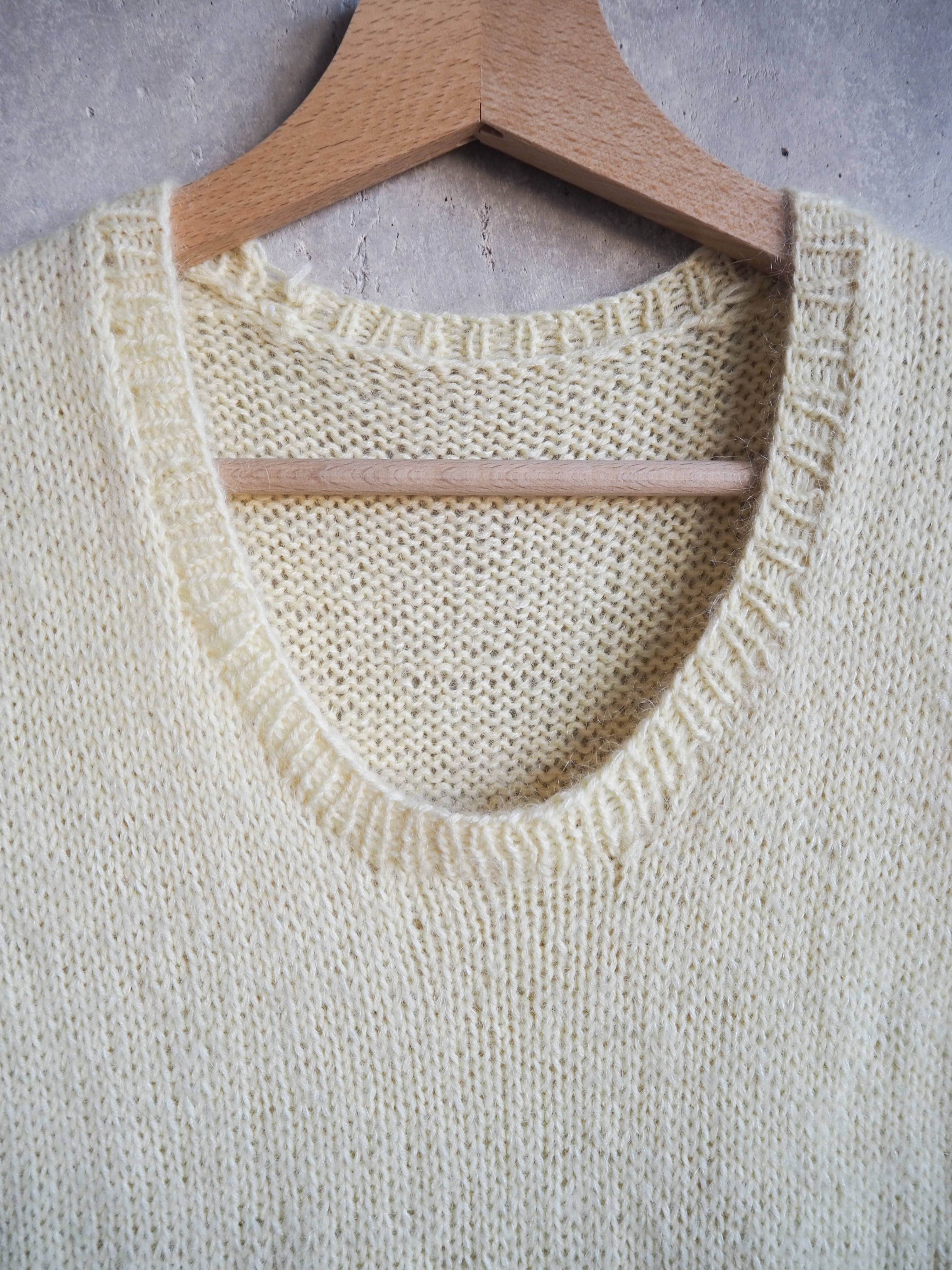 Masełkowa kamizelka Wełna Moher Jedwab