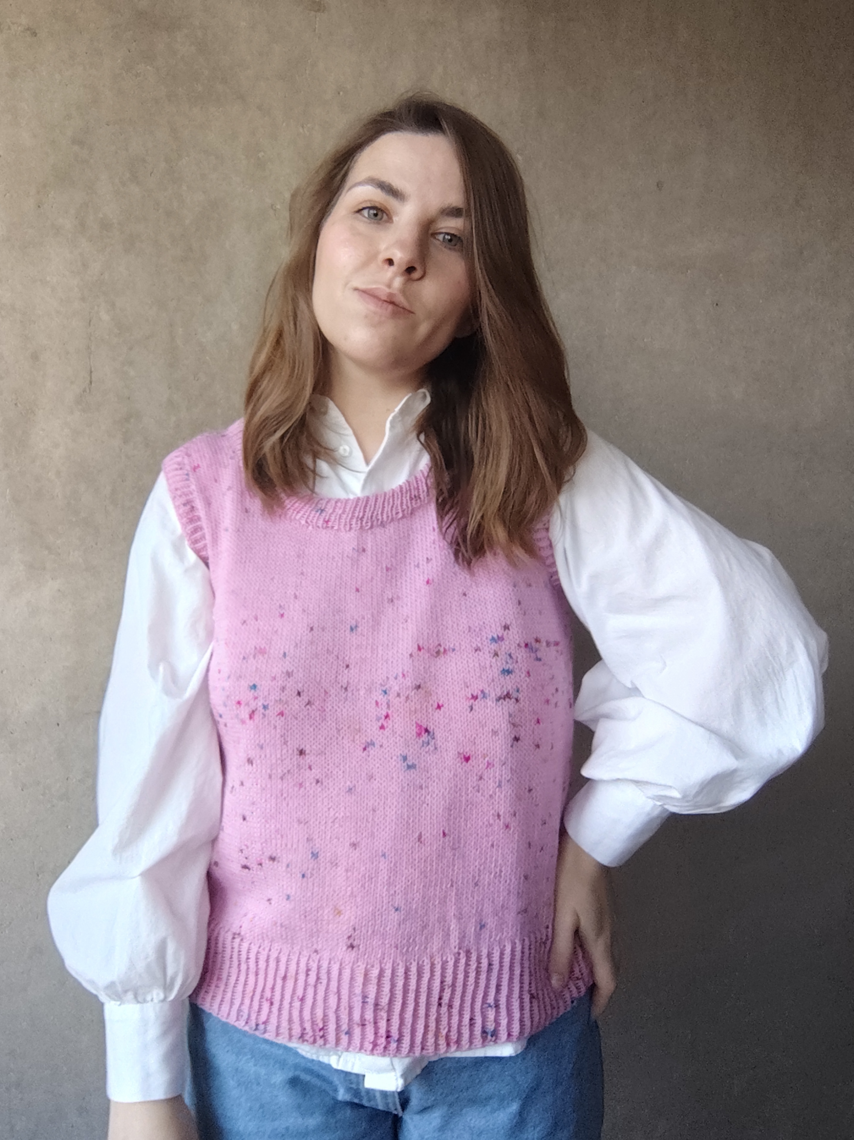 Kamizelka konfetti Wełna merino