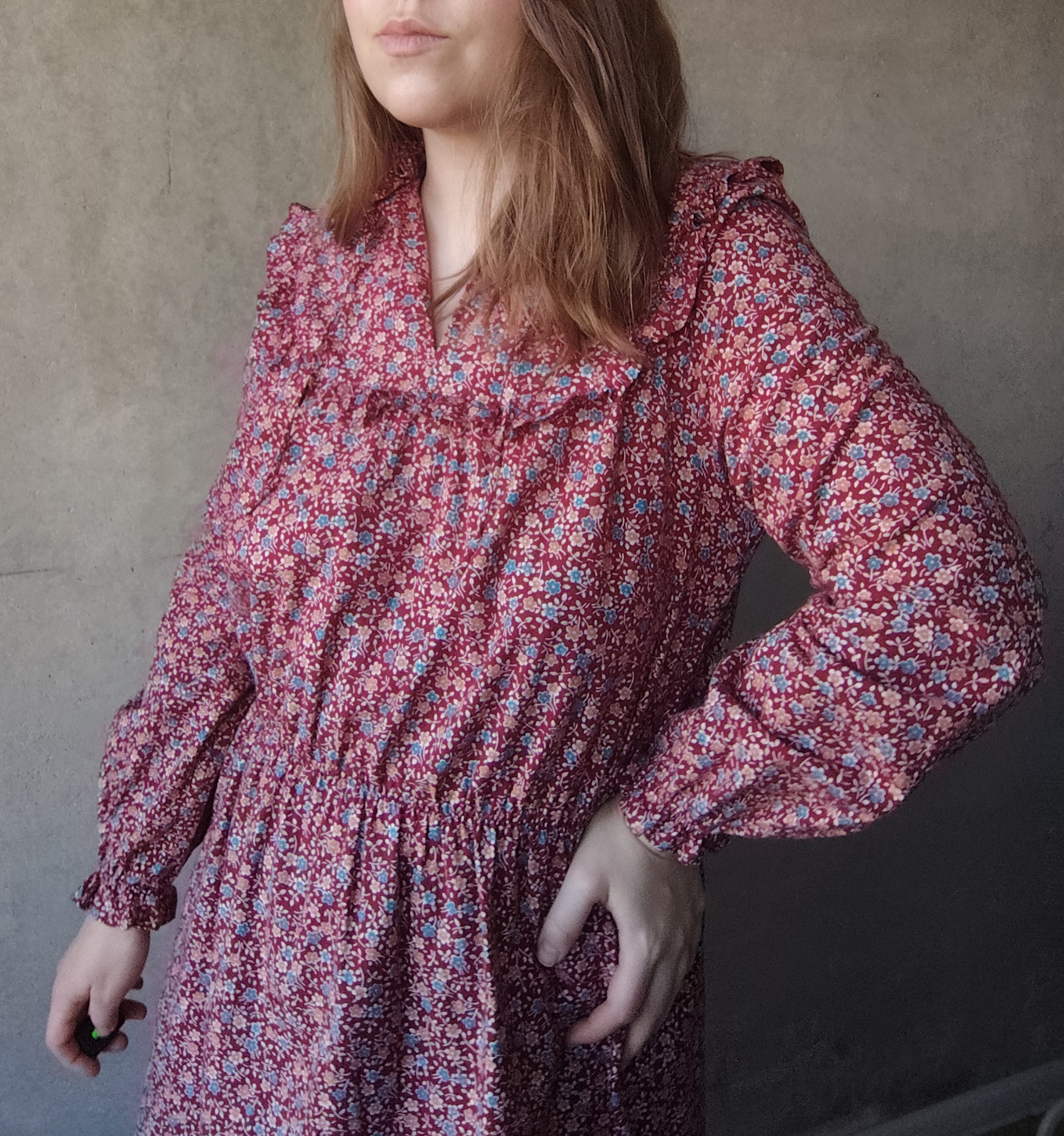 Sukienka w kwiaty Vintage