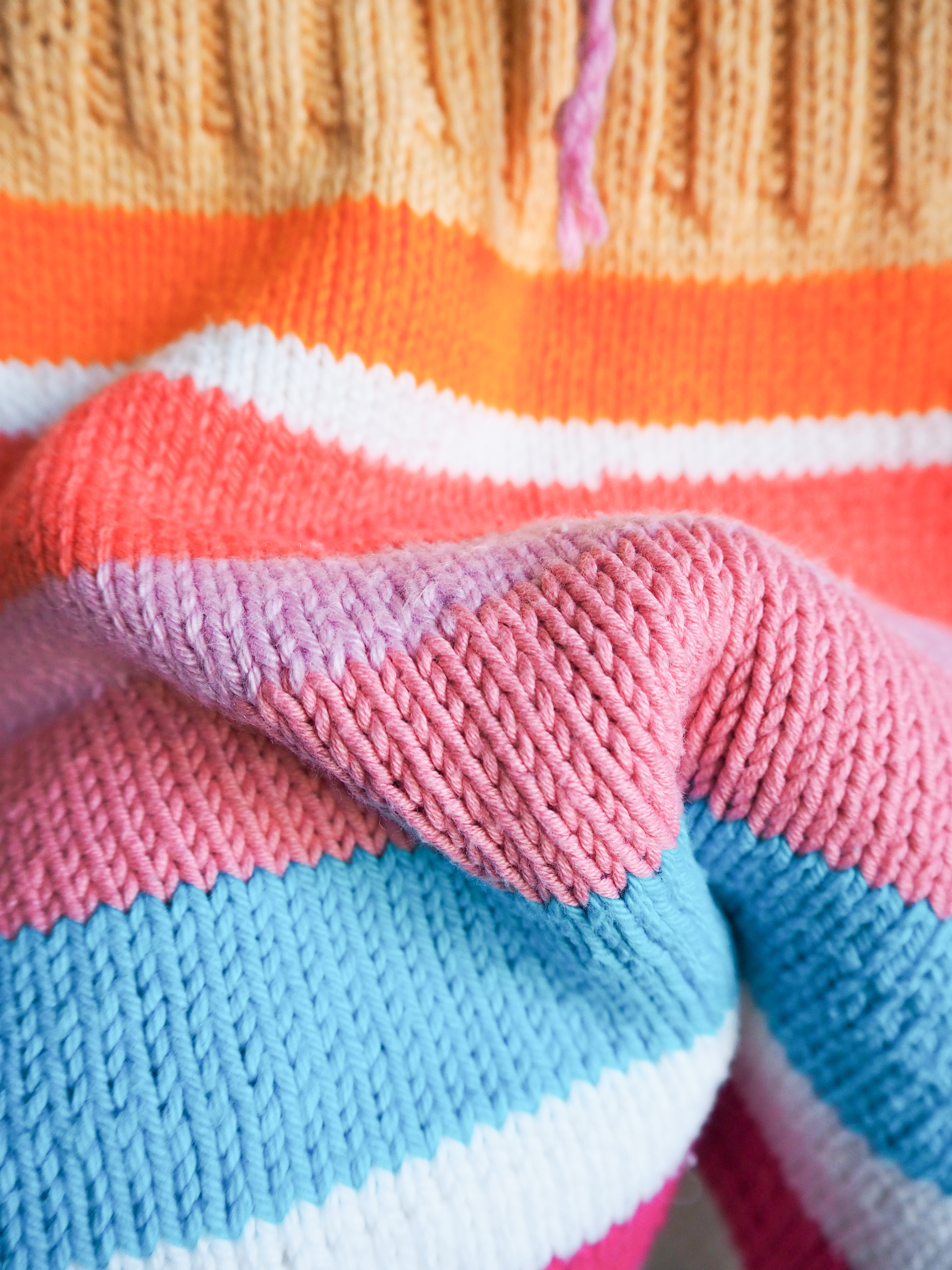 Sweter w paski Bawełna