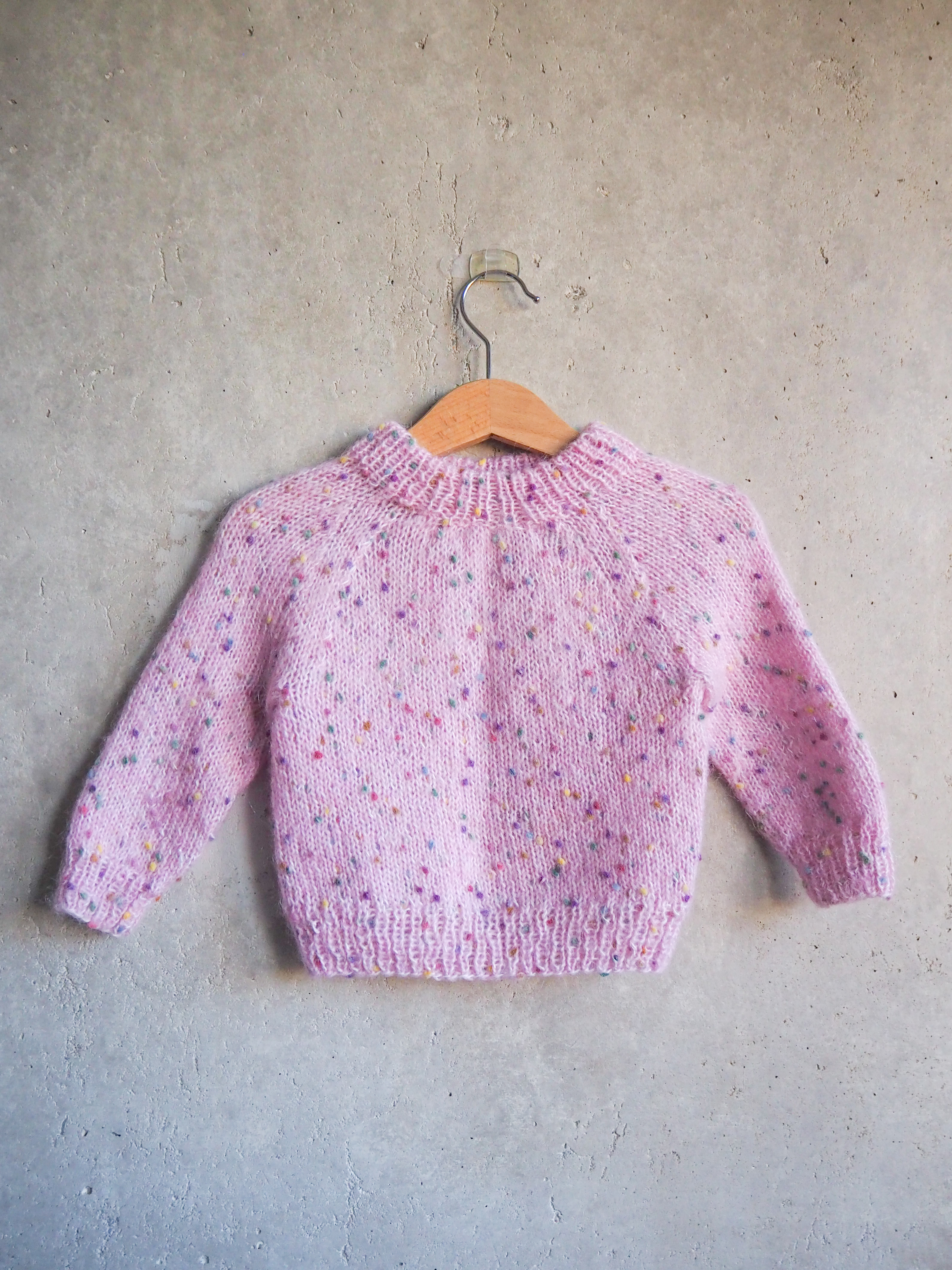 Sweter konfetti Wełna Moher