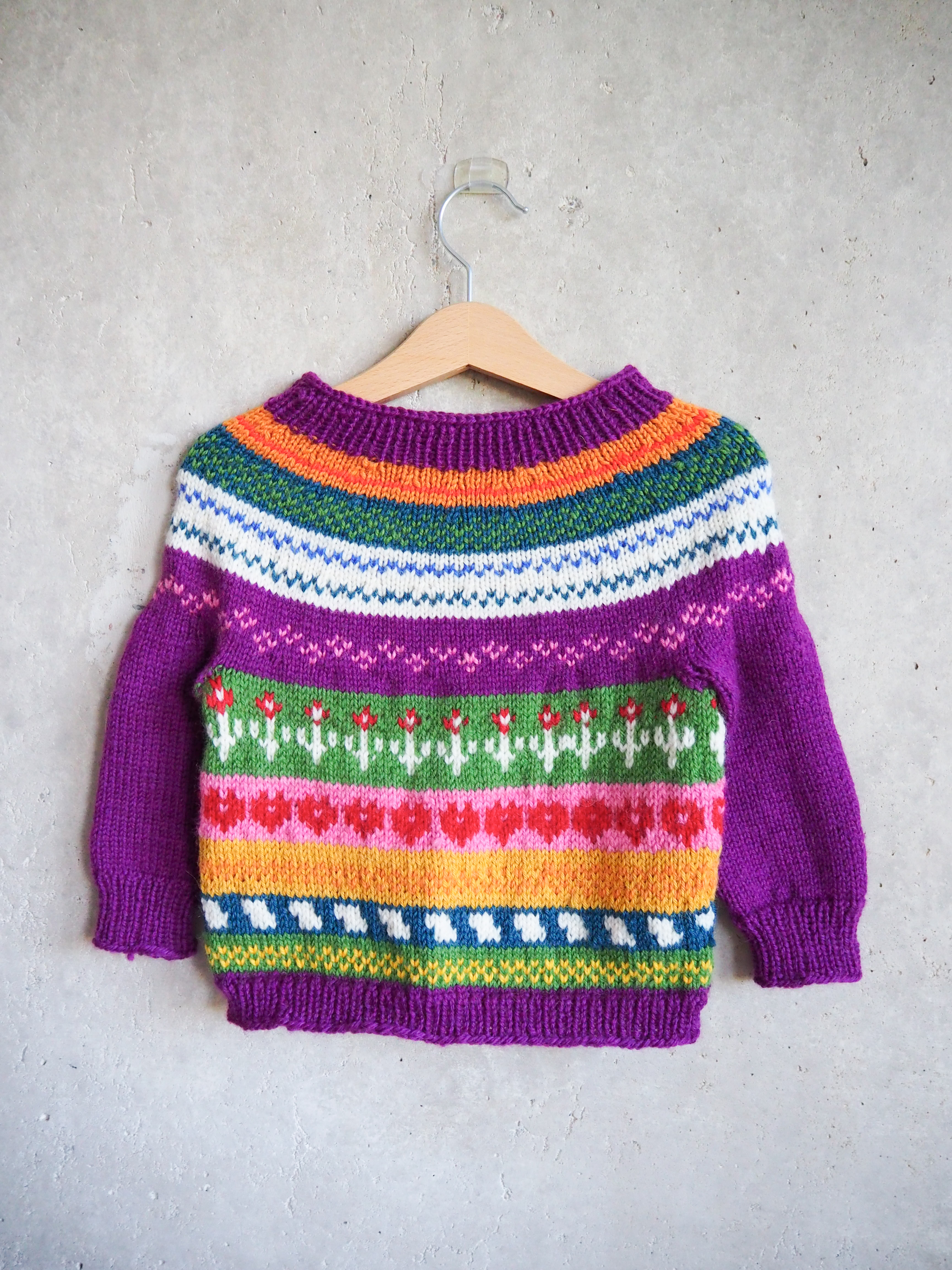 Sweter w paski Wełna