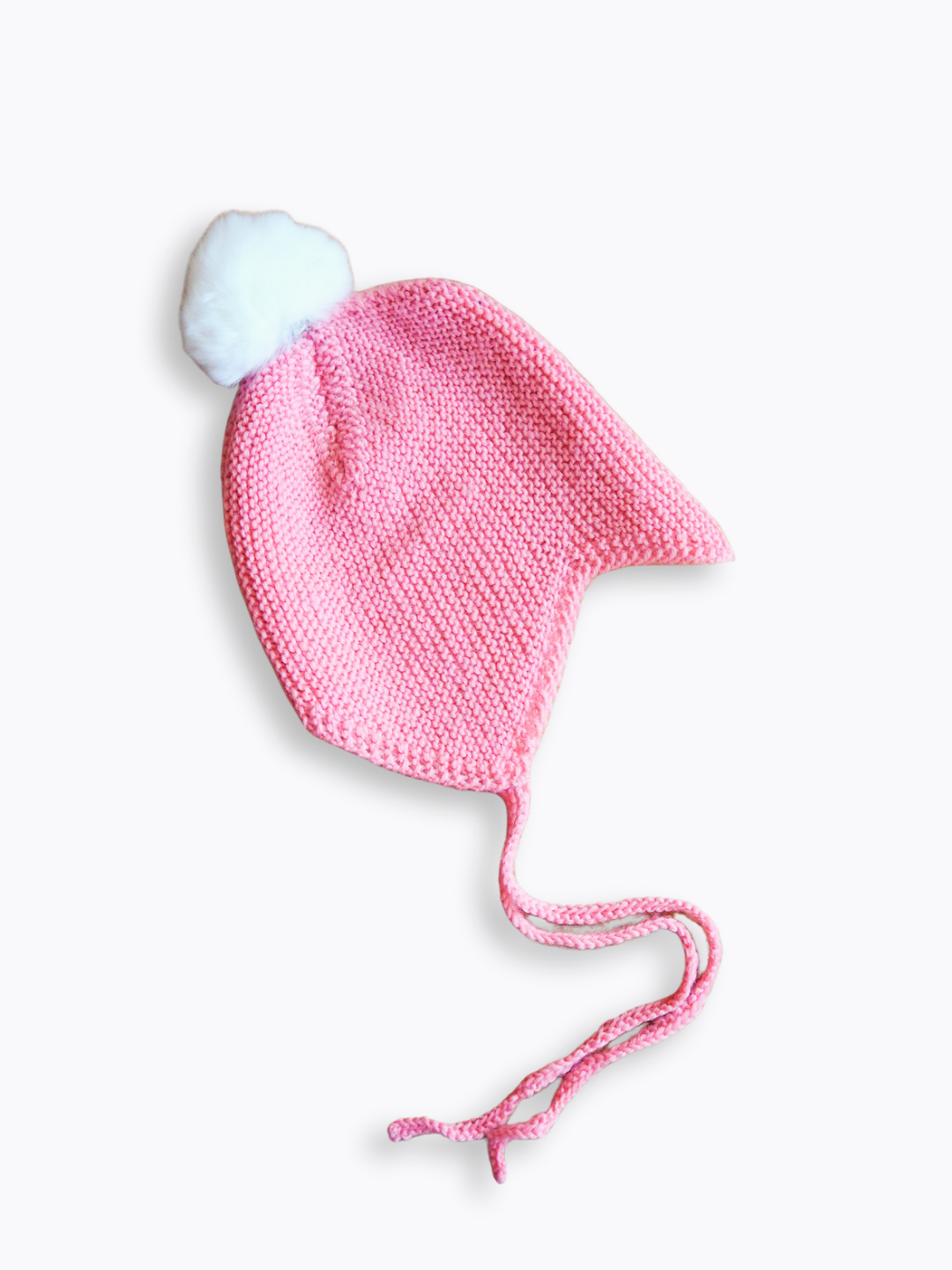 Bonetka z pomponem Wełna