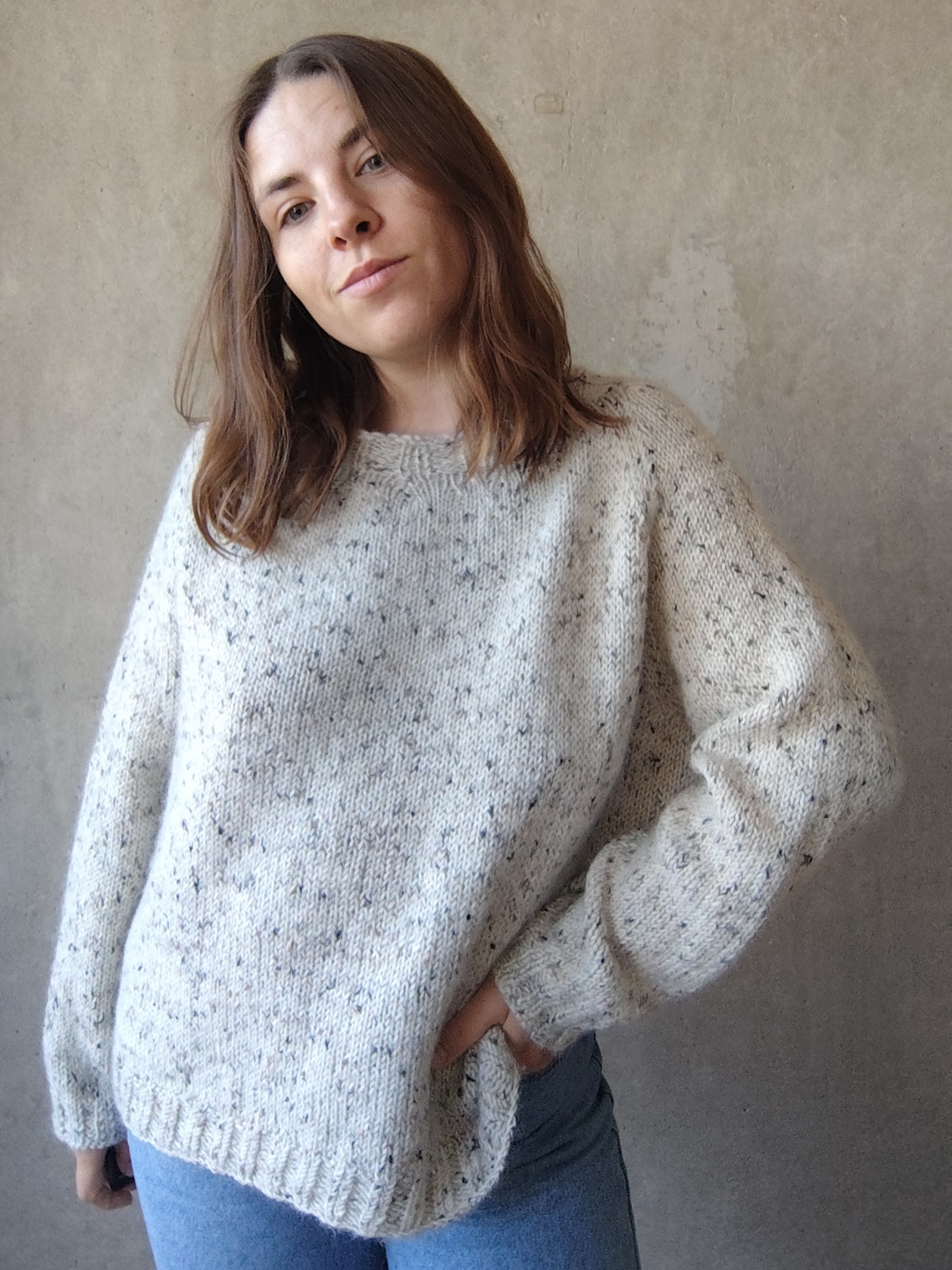 Sweter z nopkami Wełna Alpaka