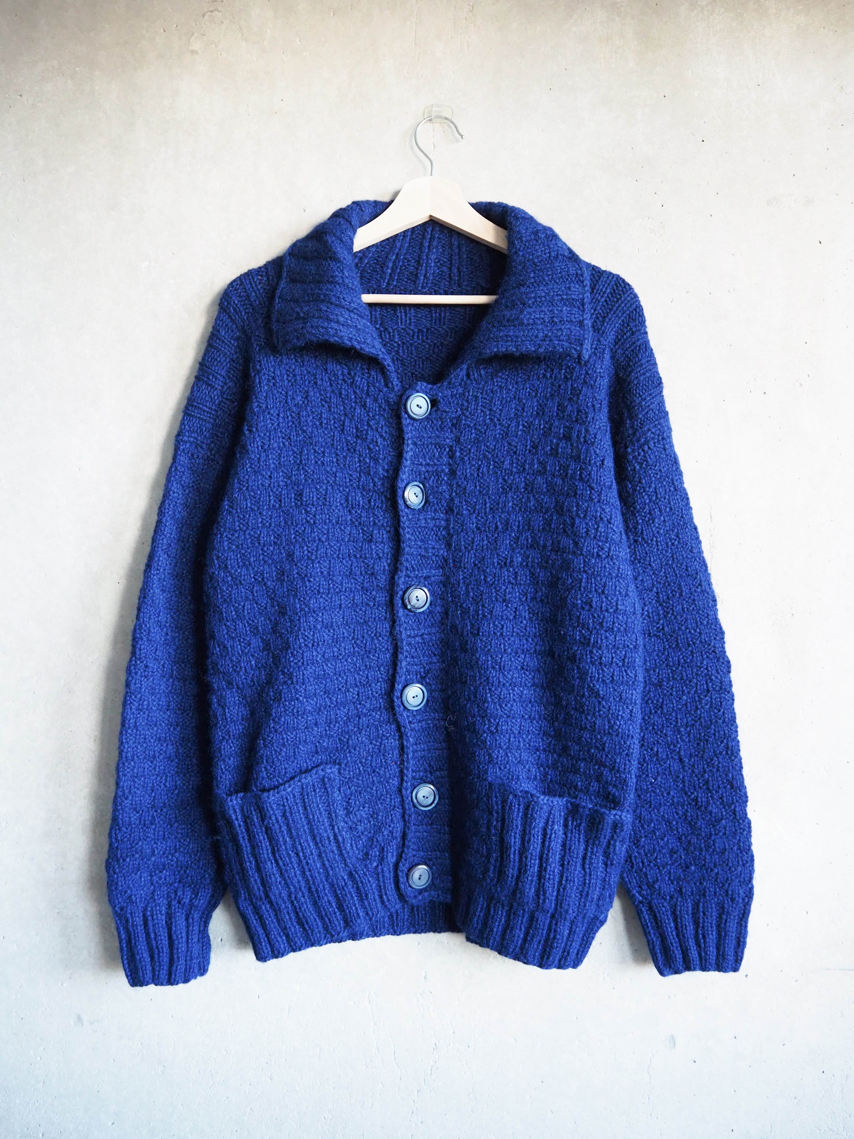 Kardigan z kołnierzykiem Wełna