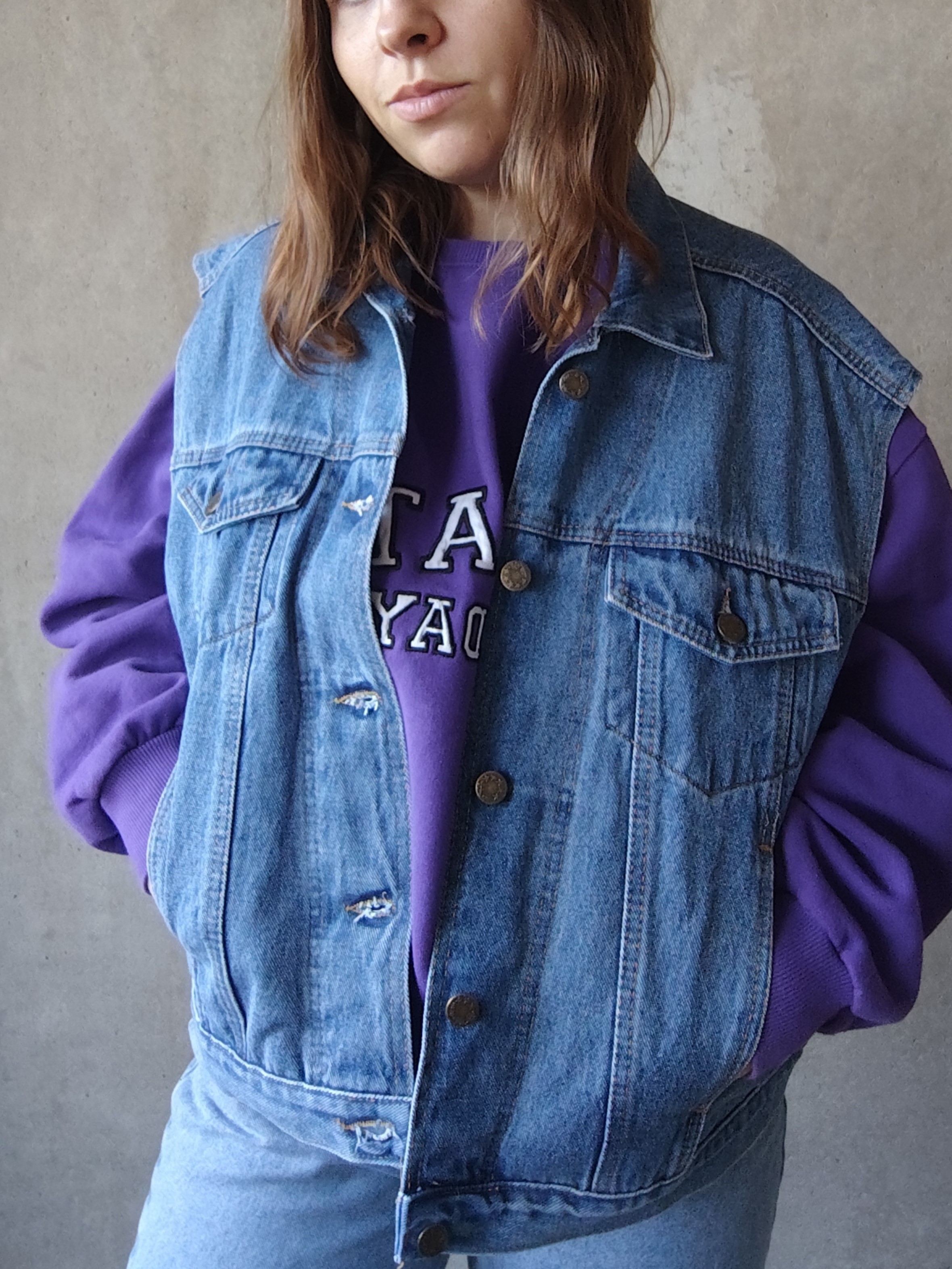 Kamizelka z denimu Vintage