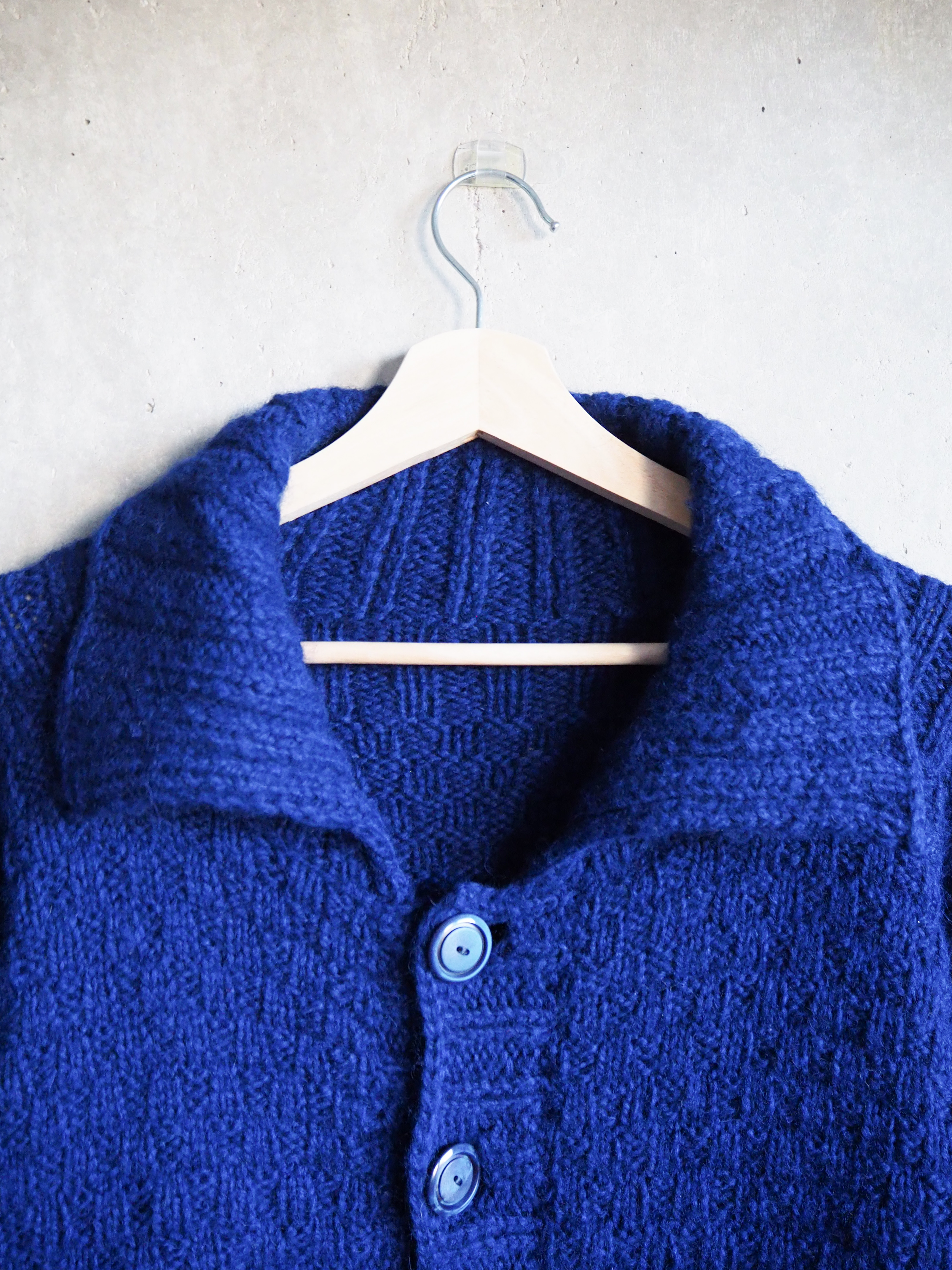 Kardigan z kołnierzykiem Wełna