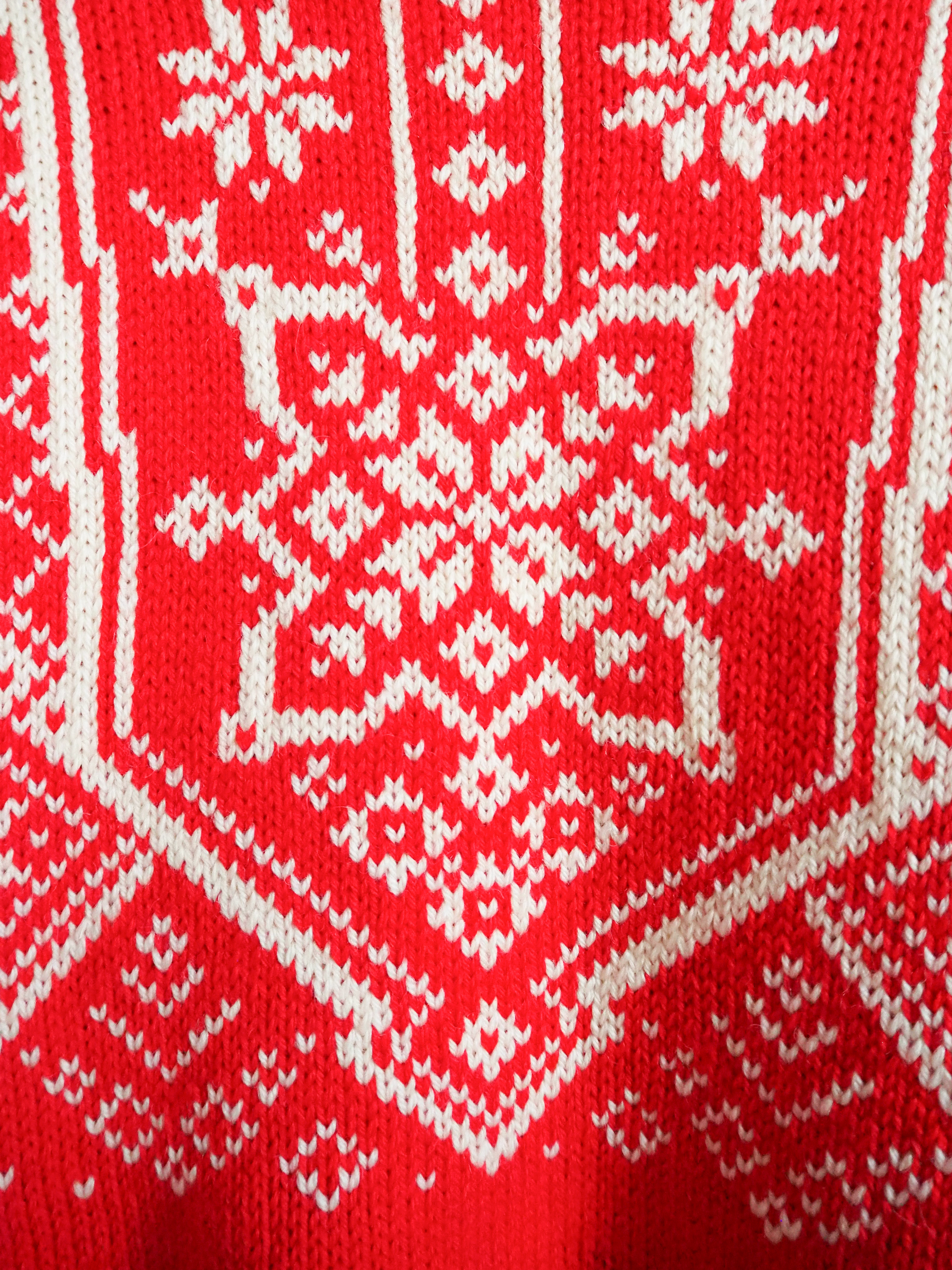 Norweski sweter Vintage Idena Wełna