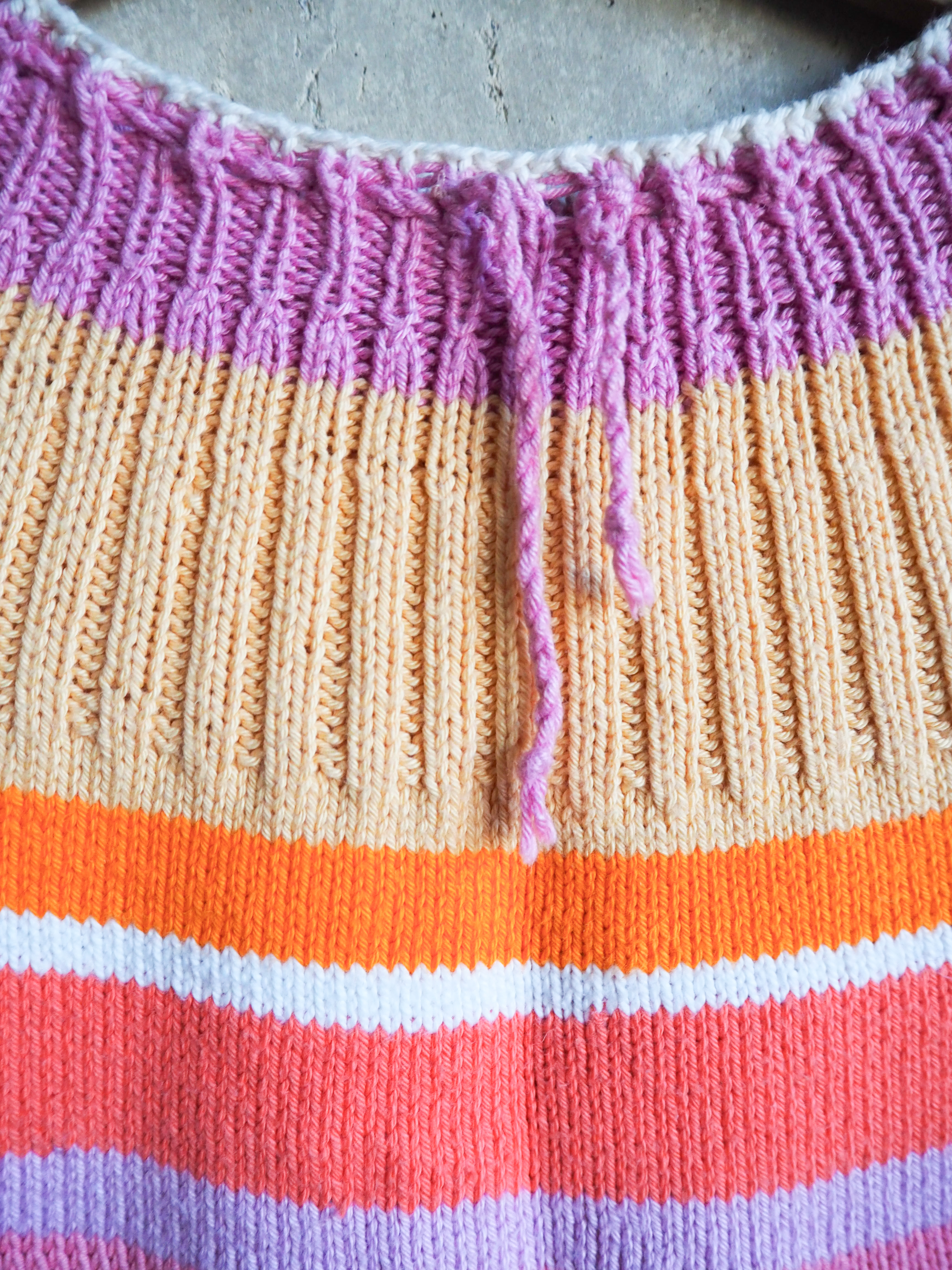 Sweter w paski Bawełna