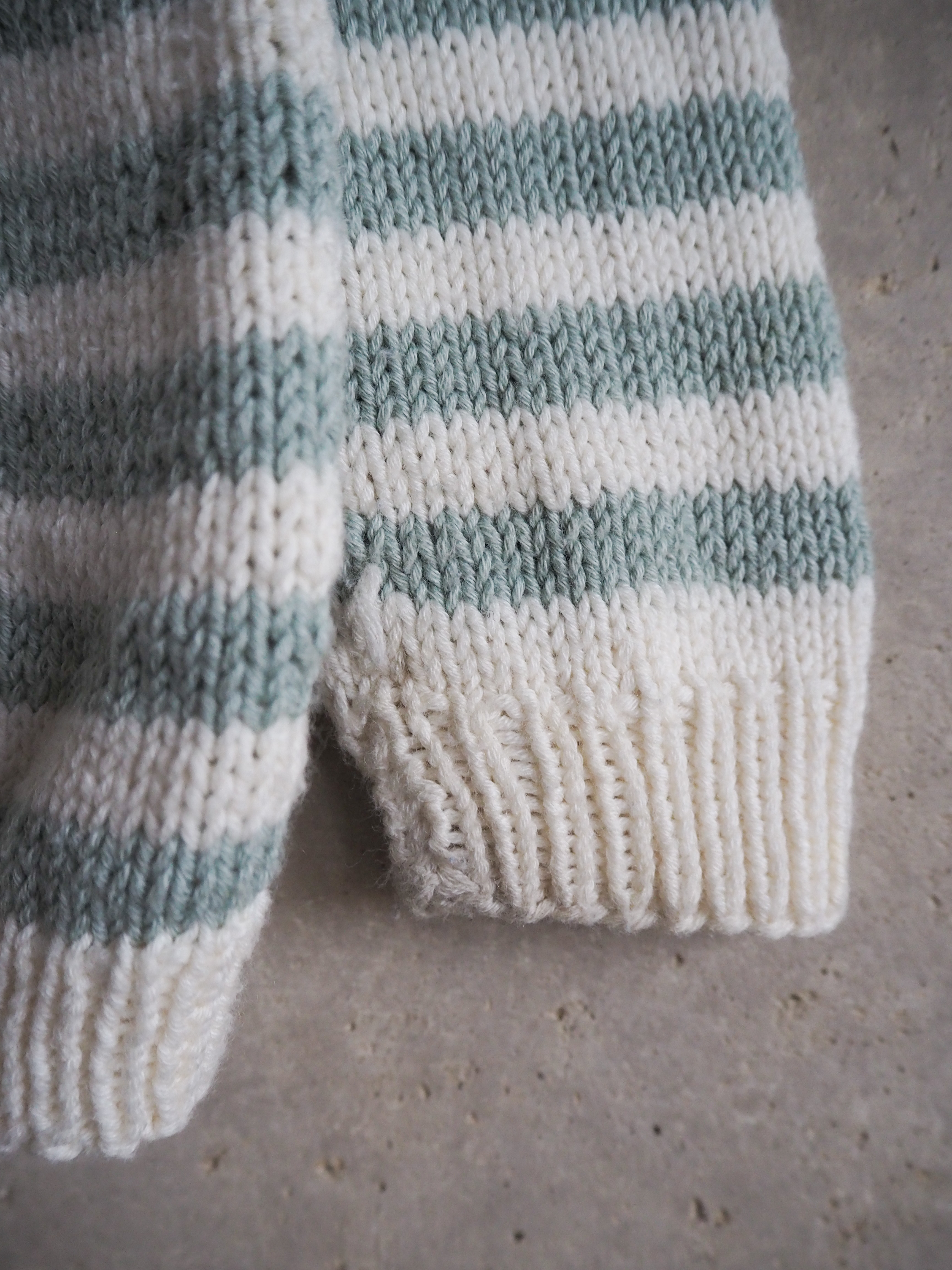 Sweter w paski Wełna merino Bawełna