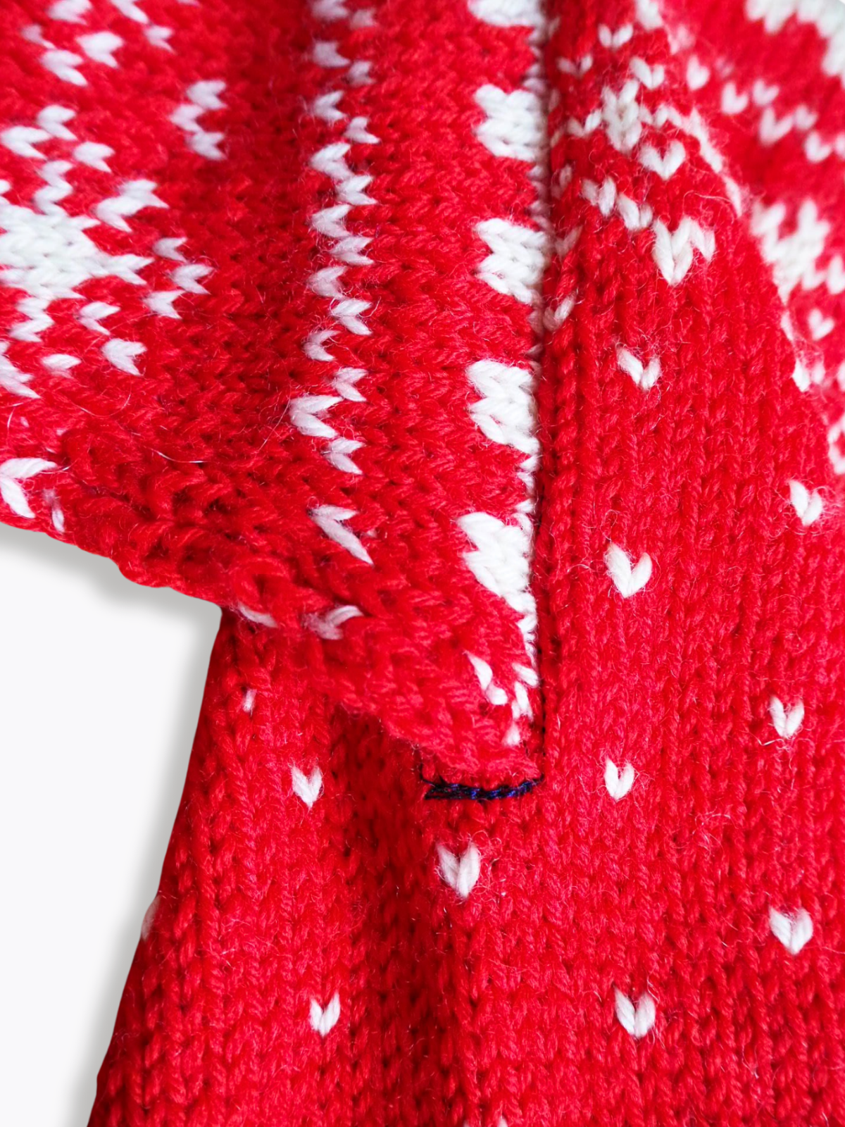 Sweter w śnieżynki Wełna