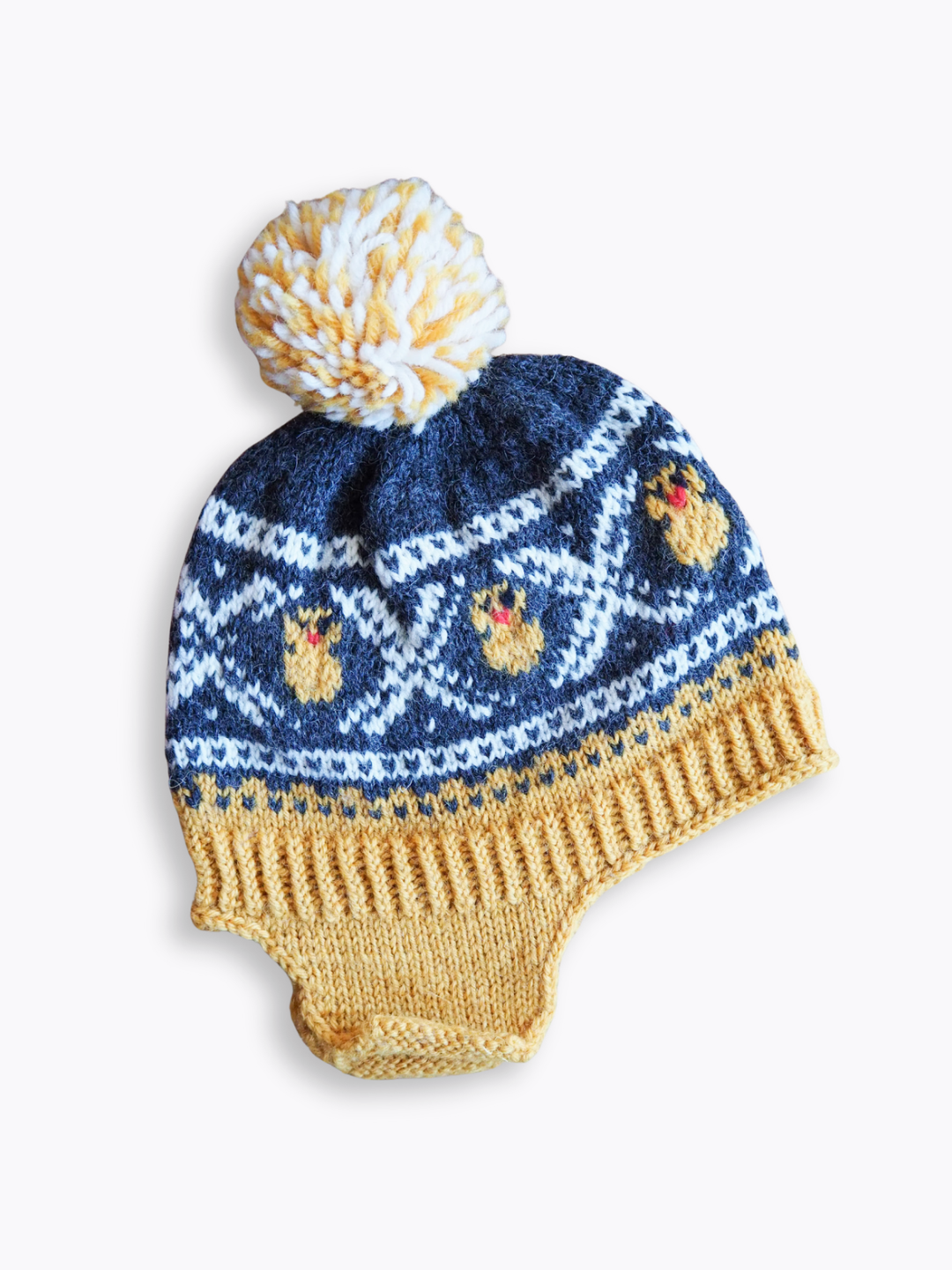 Czapka w kurczaki Wełna