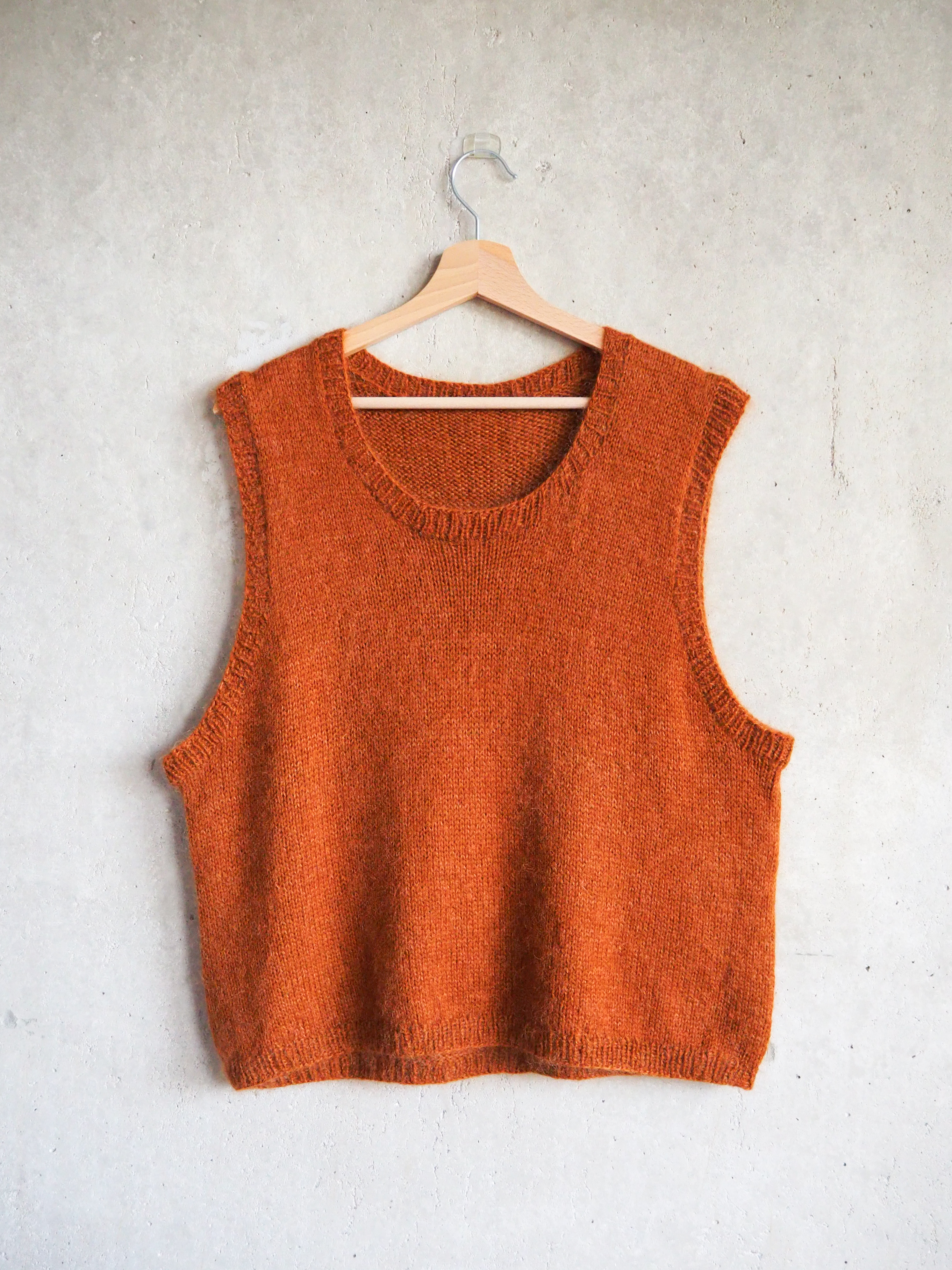 Kamizelka Wełna Moher Jedwab