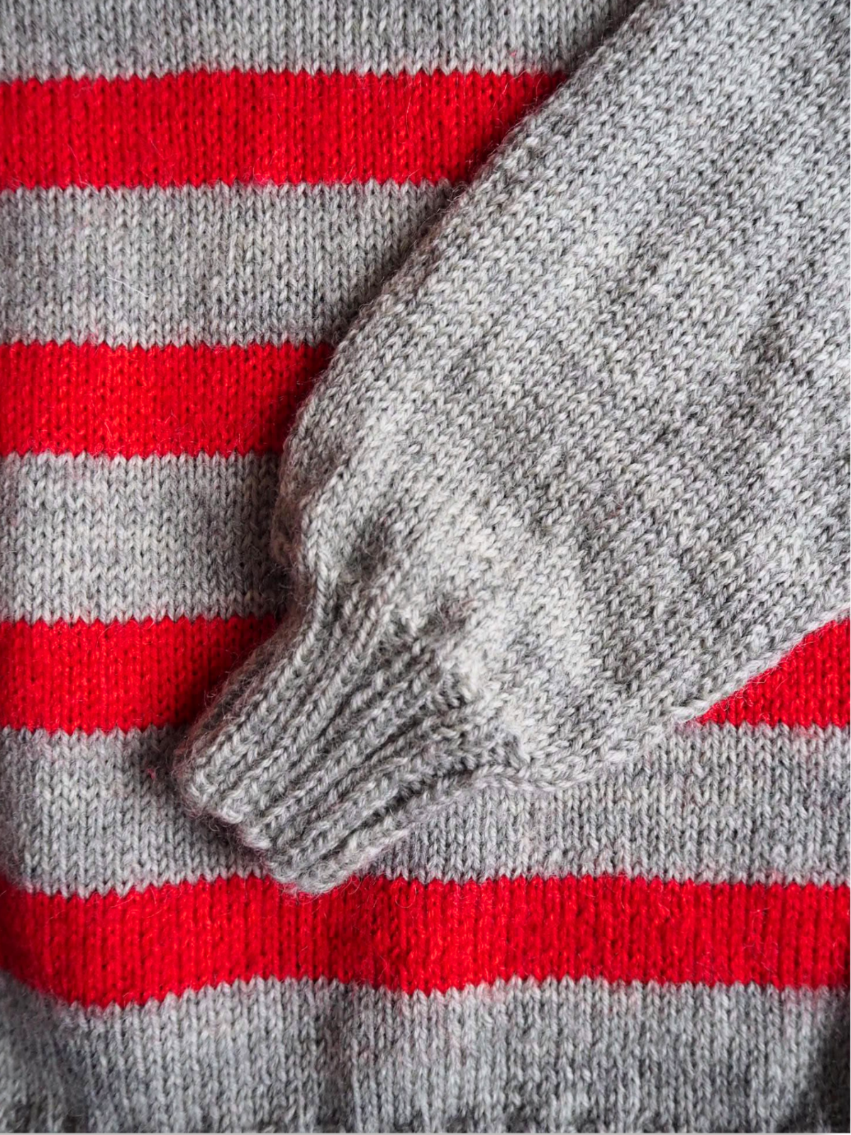 Sweter w paski Wełna