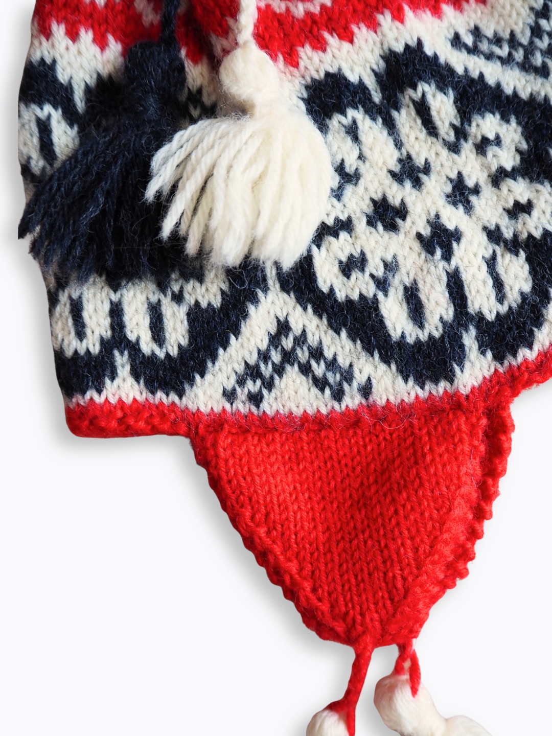 Czapka w kwiaty Wełna