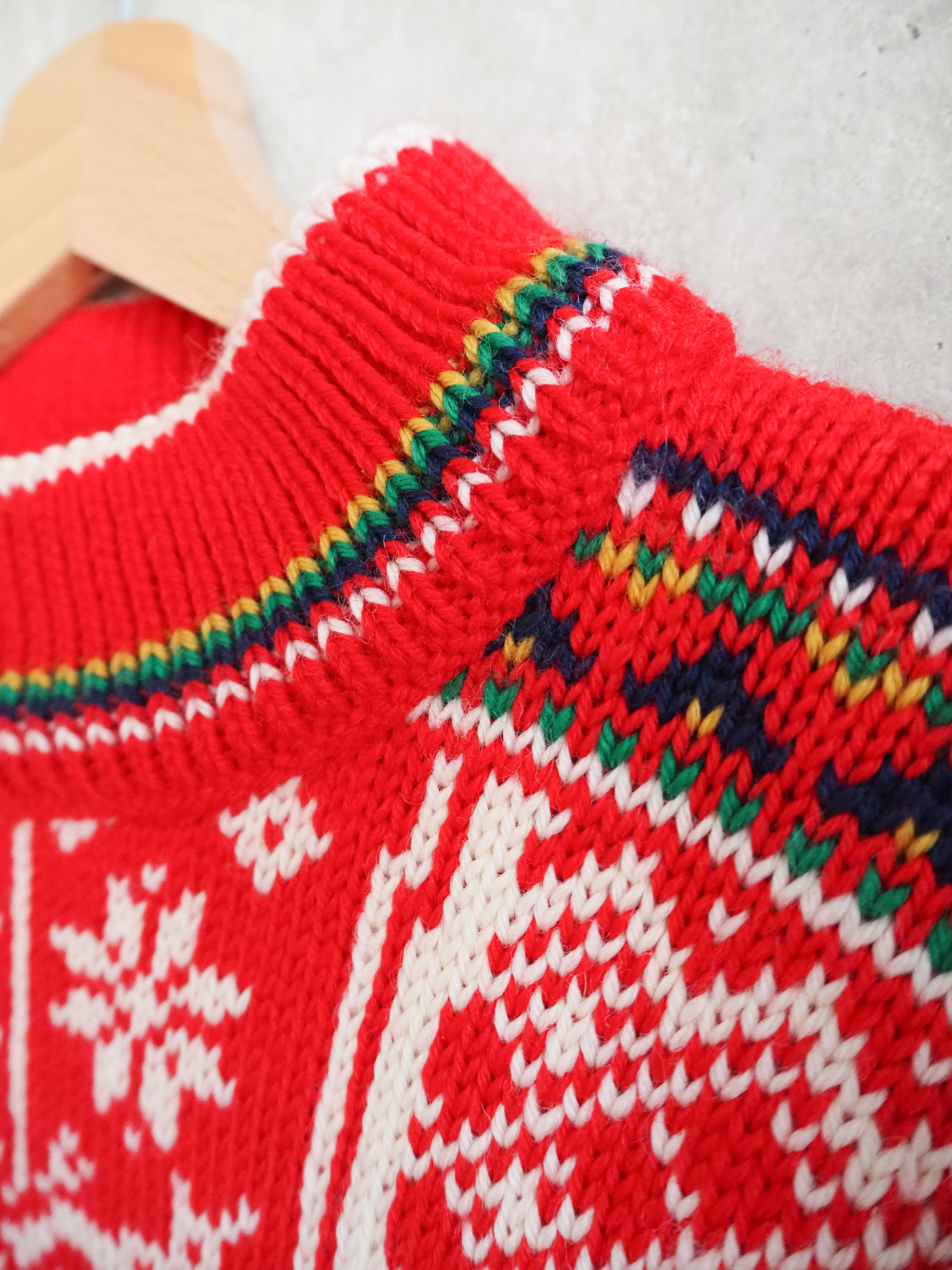 Norweski sweter Vintage Idena Wełna