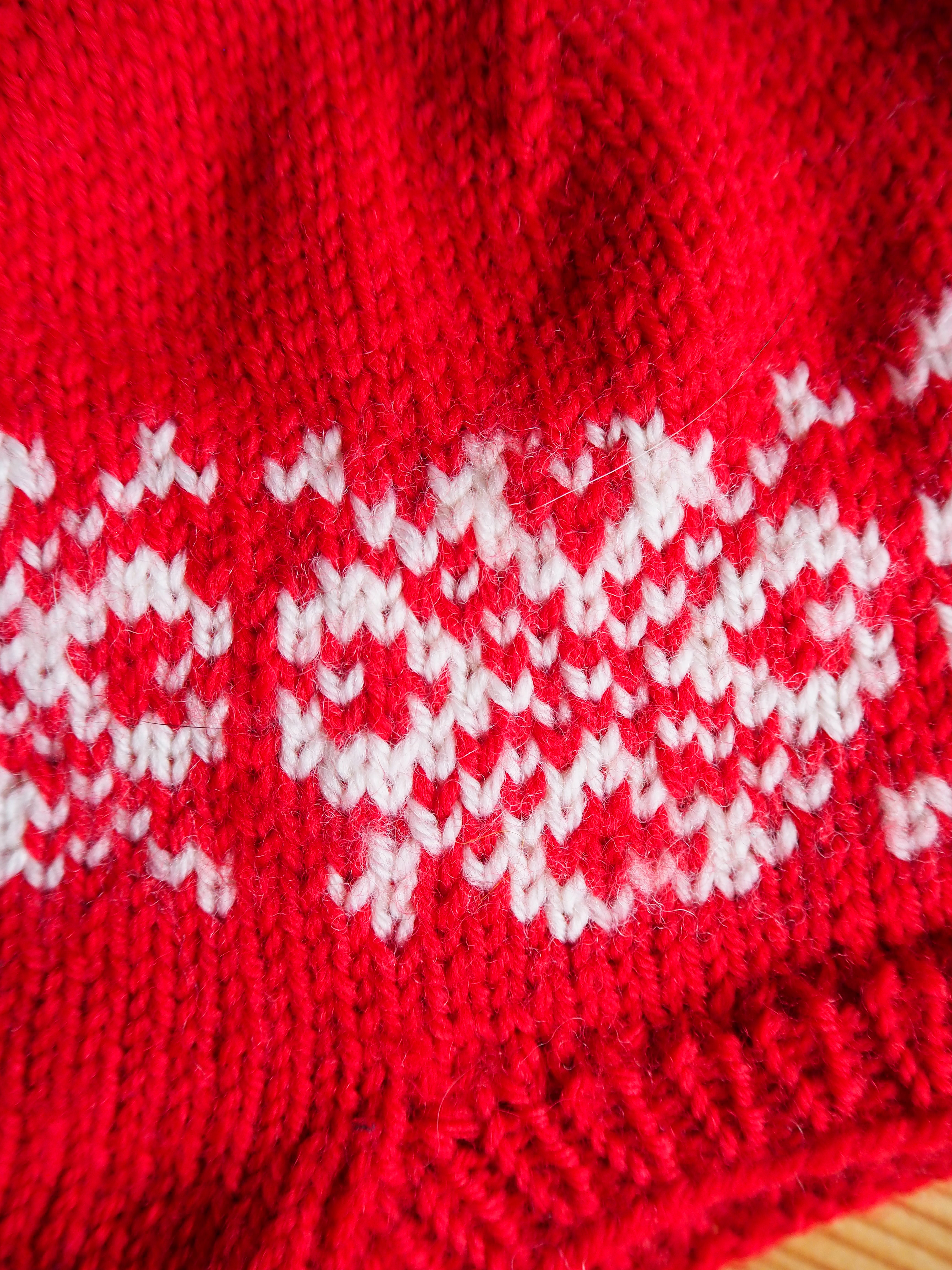 Czapka we wzory Wełna