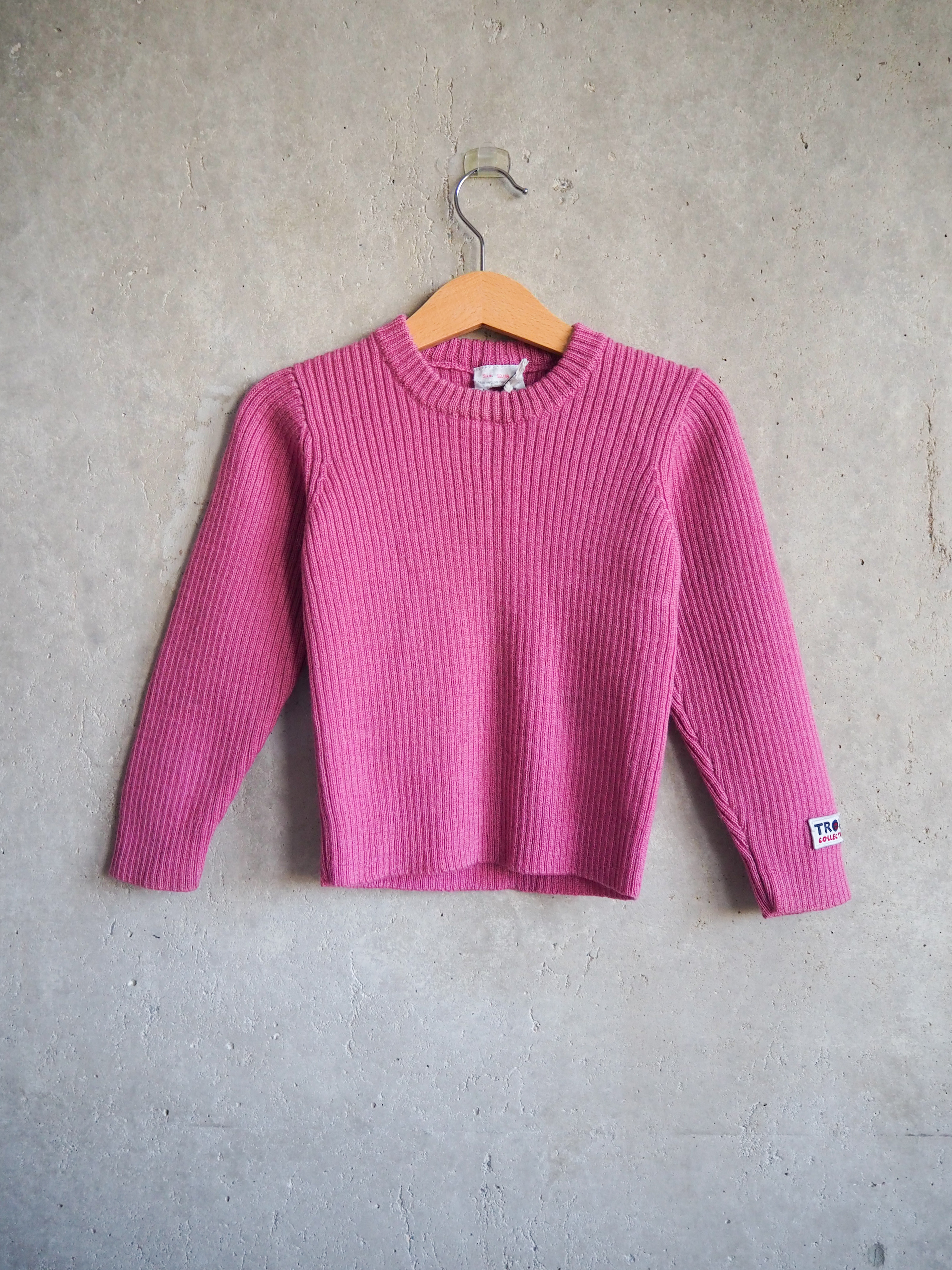 Prążkowany sweter Troll Wełna 