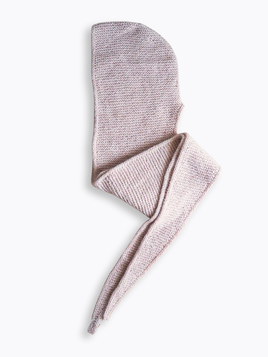 Szalik z kapturem Wełna Moher Jedwab