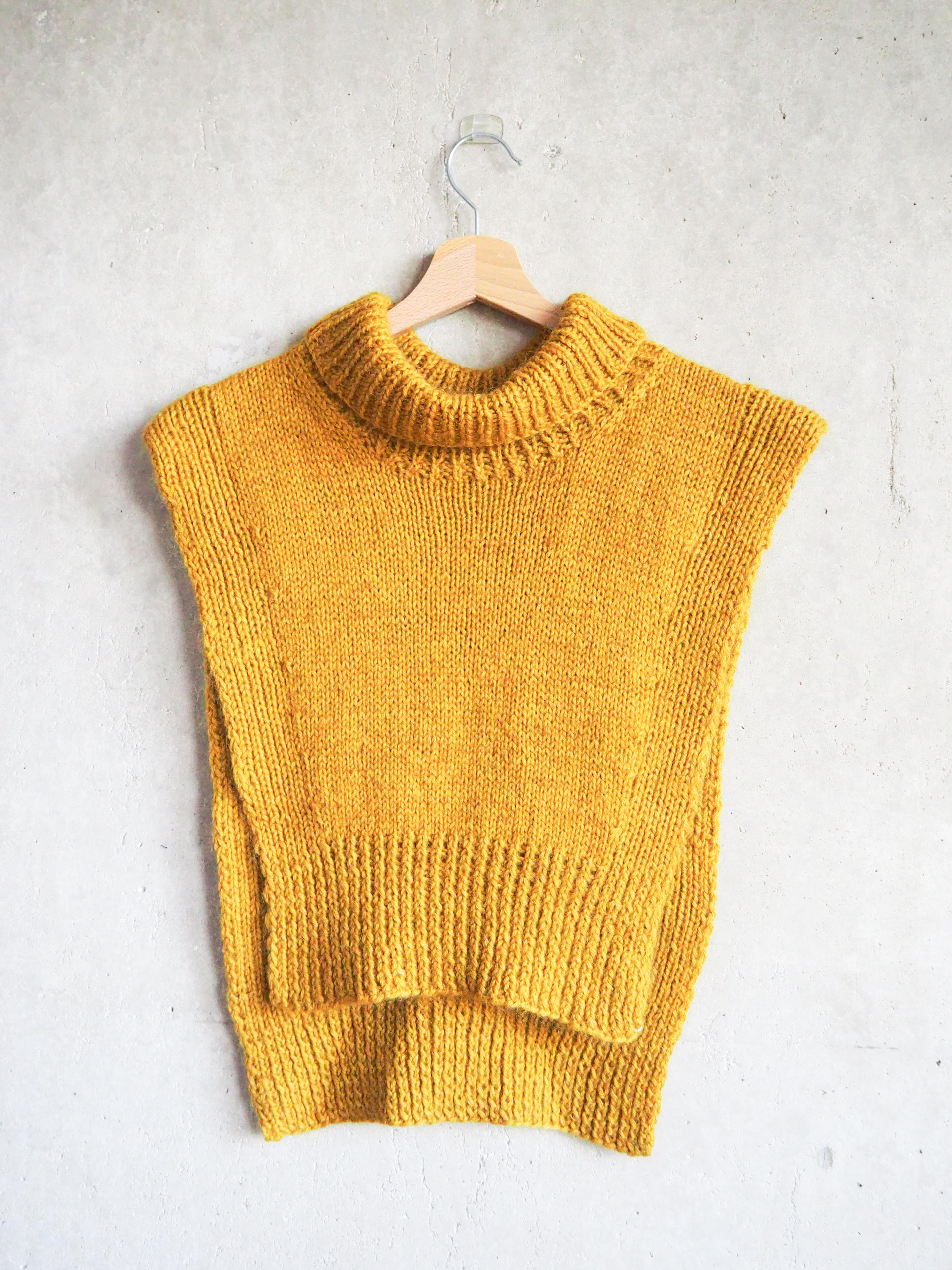 Ocieplacz z golfem Wełna Moher Jedwab