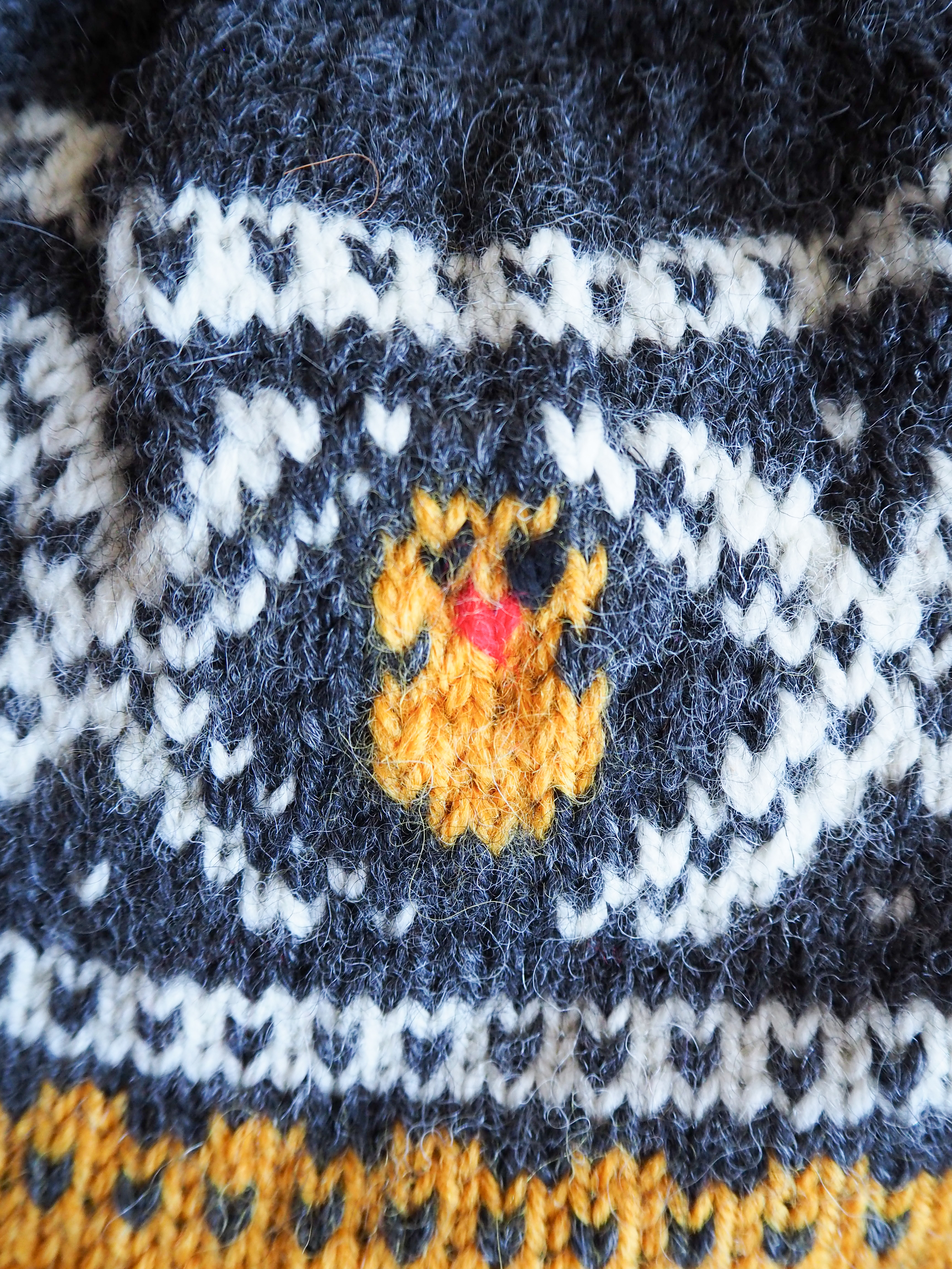 Czapka w kurczaki Wełna