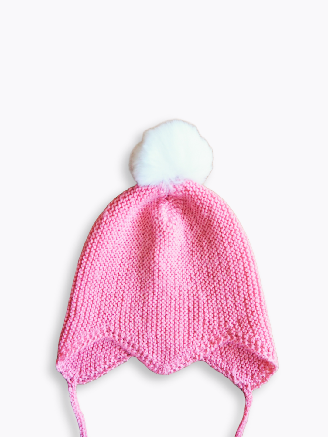 Bonetka z pomponem Wełna