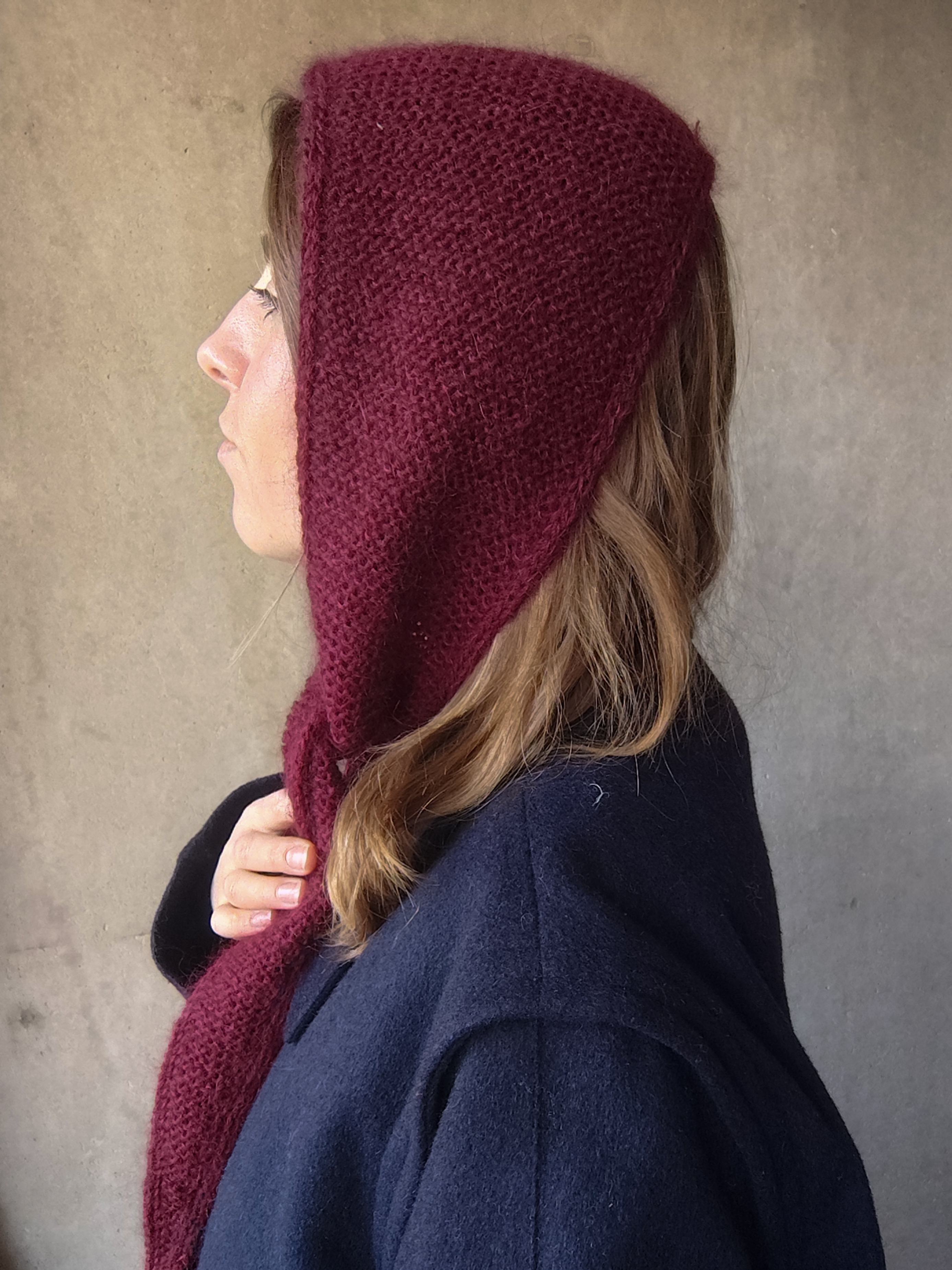 Szalik Wełna merino Kaszmir Moher Jedwab