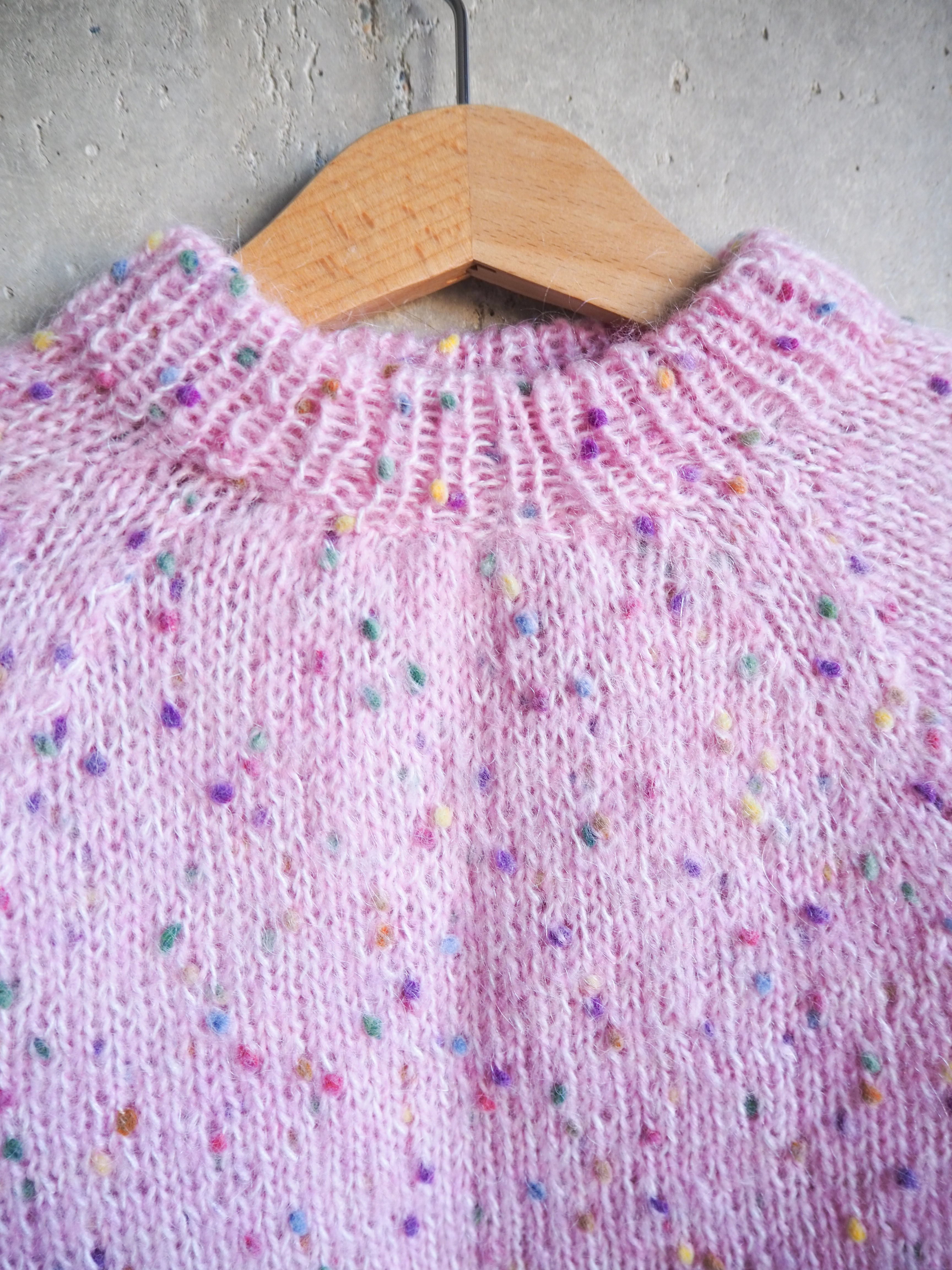 Sweter konfetti Wełna Moher