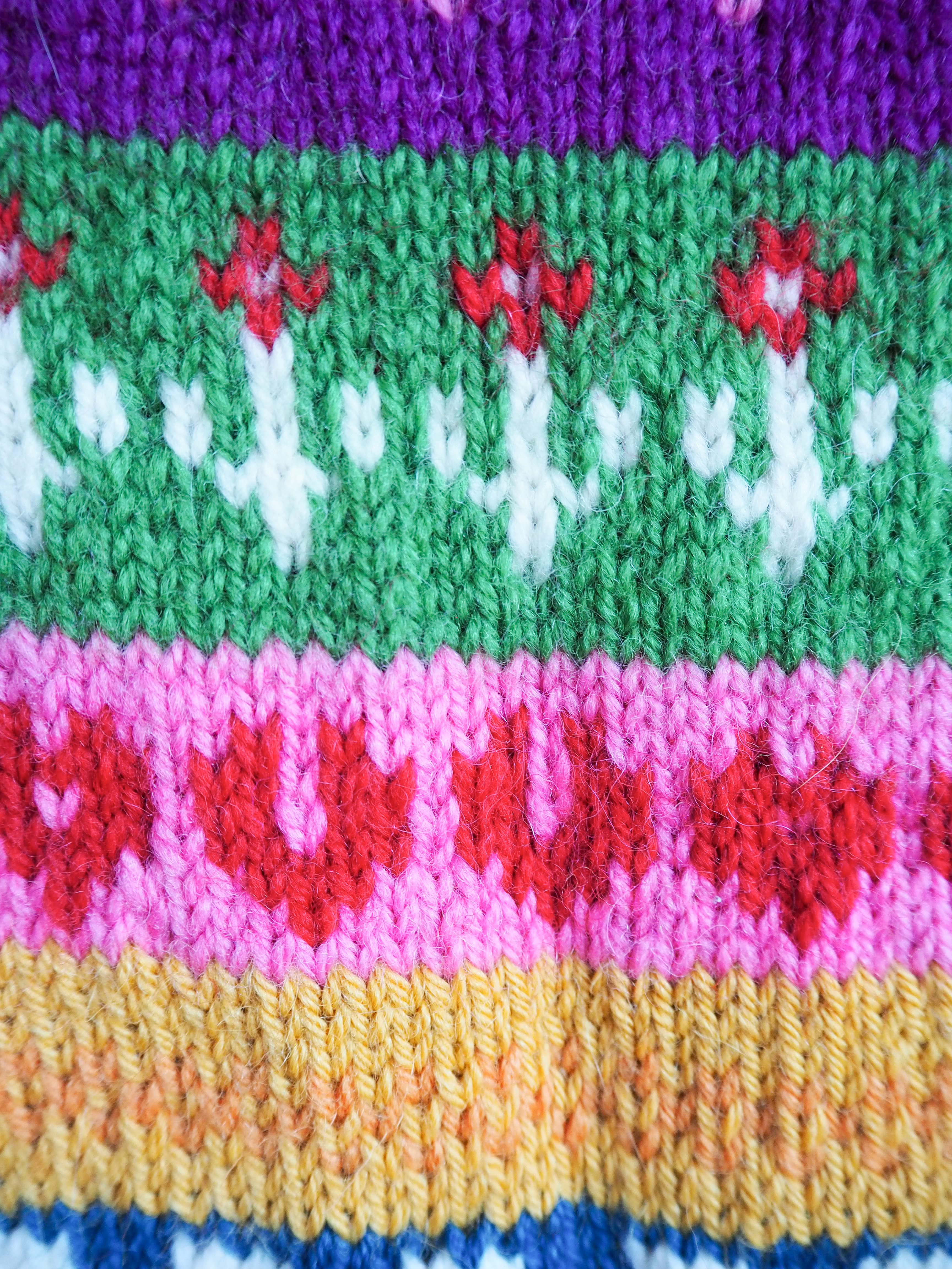 Sweter w paski Wełna