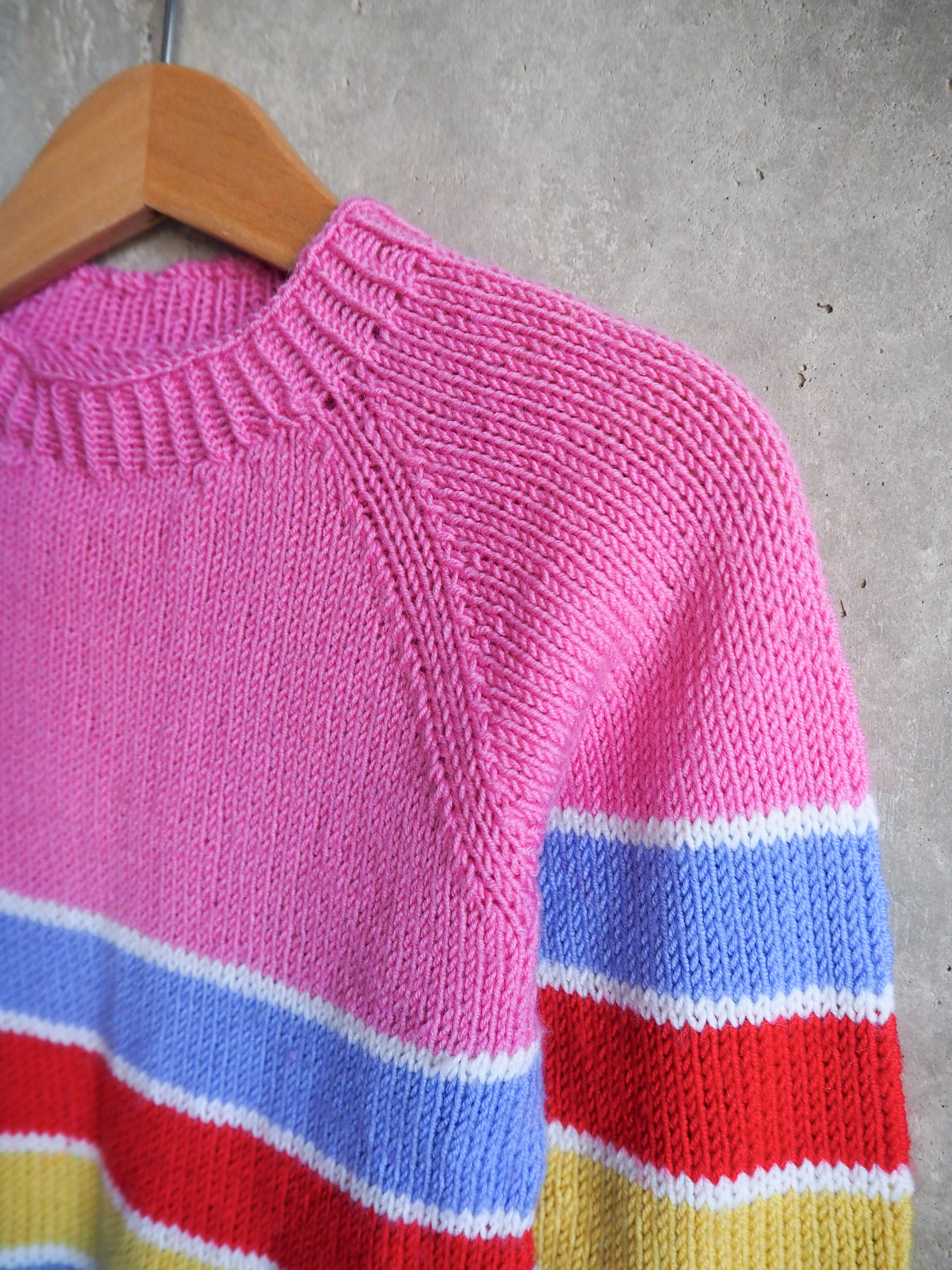 Sweter w paski Wełna merino