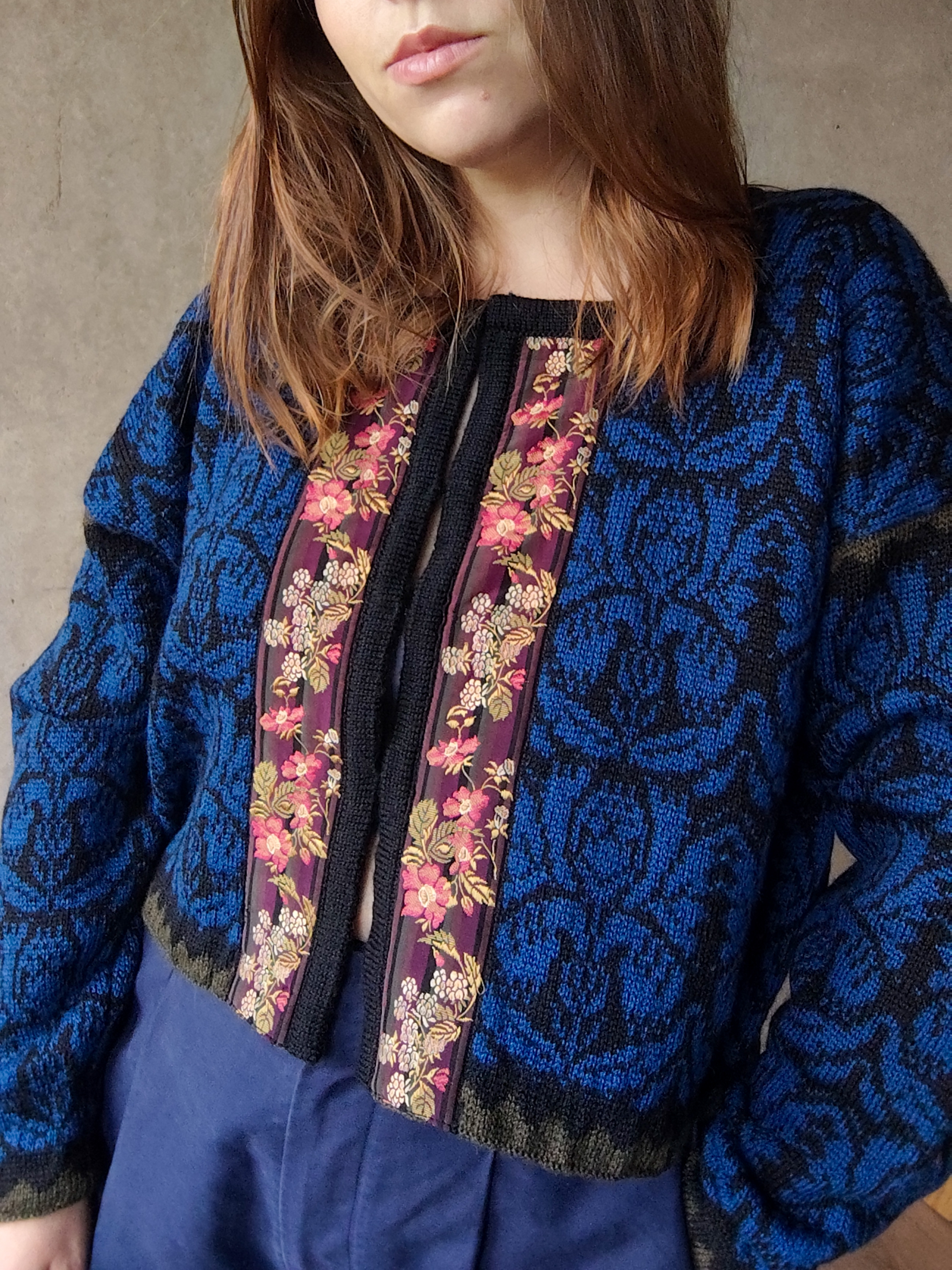 Sweter Vintage Oleana Wełna