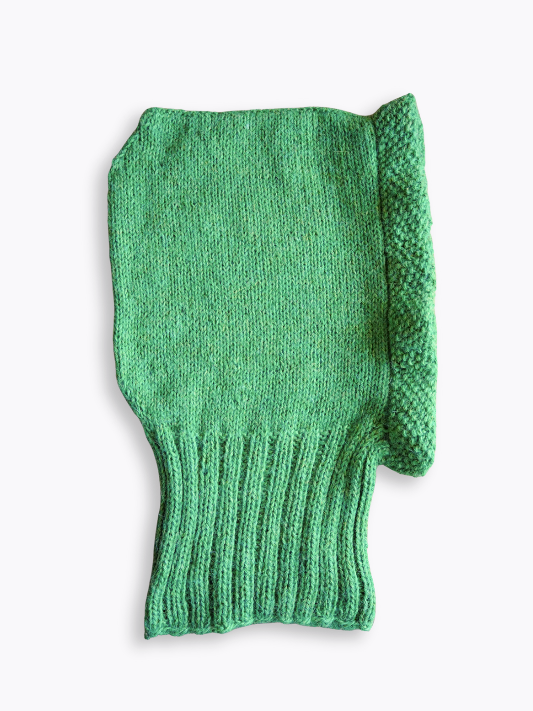 Zielony kapturek Wełna Alpaka