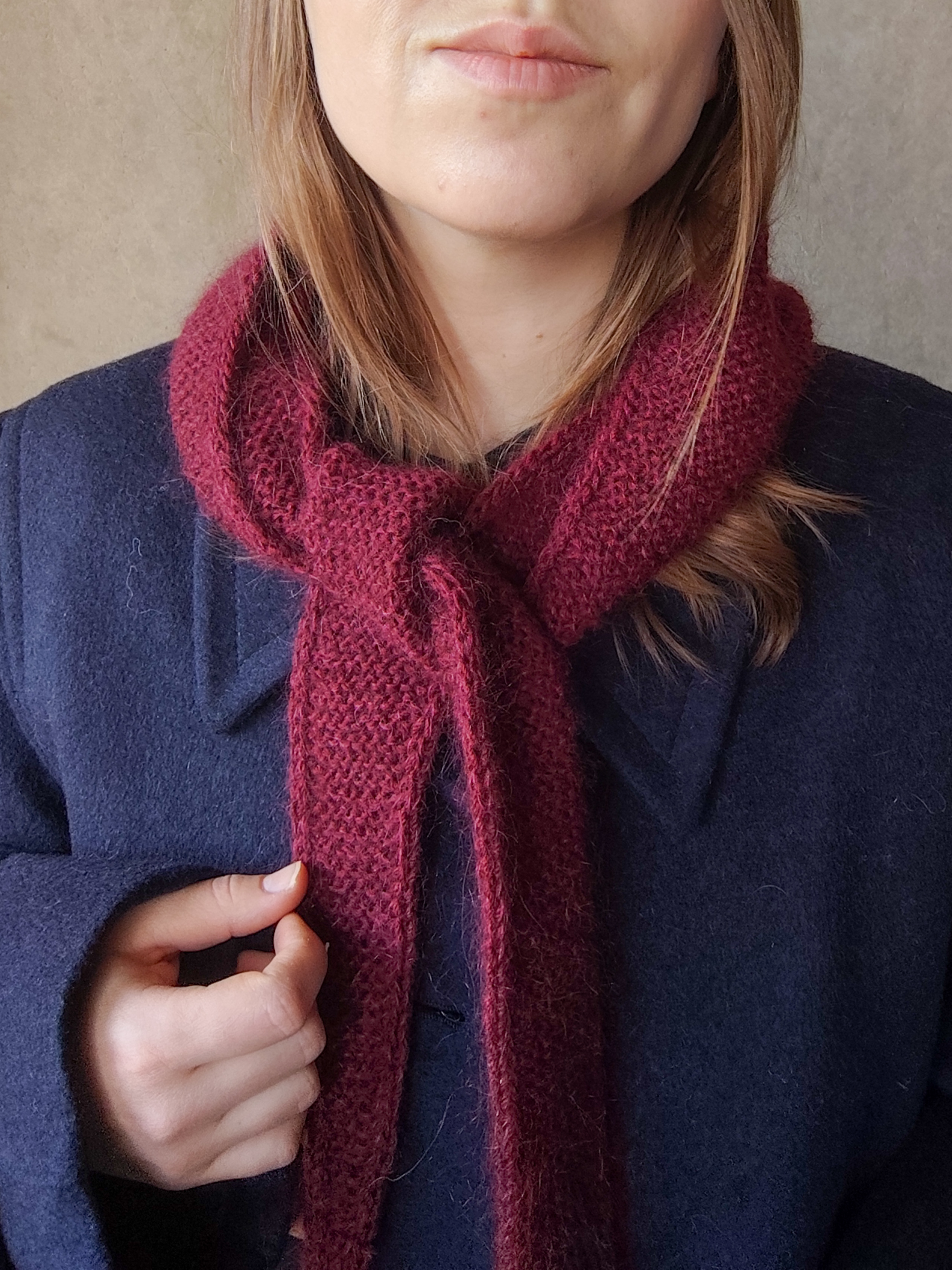 Szalik Wełna merino Kaszmir Moher Jedwab