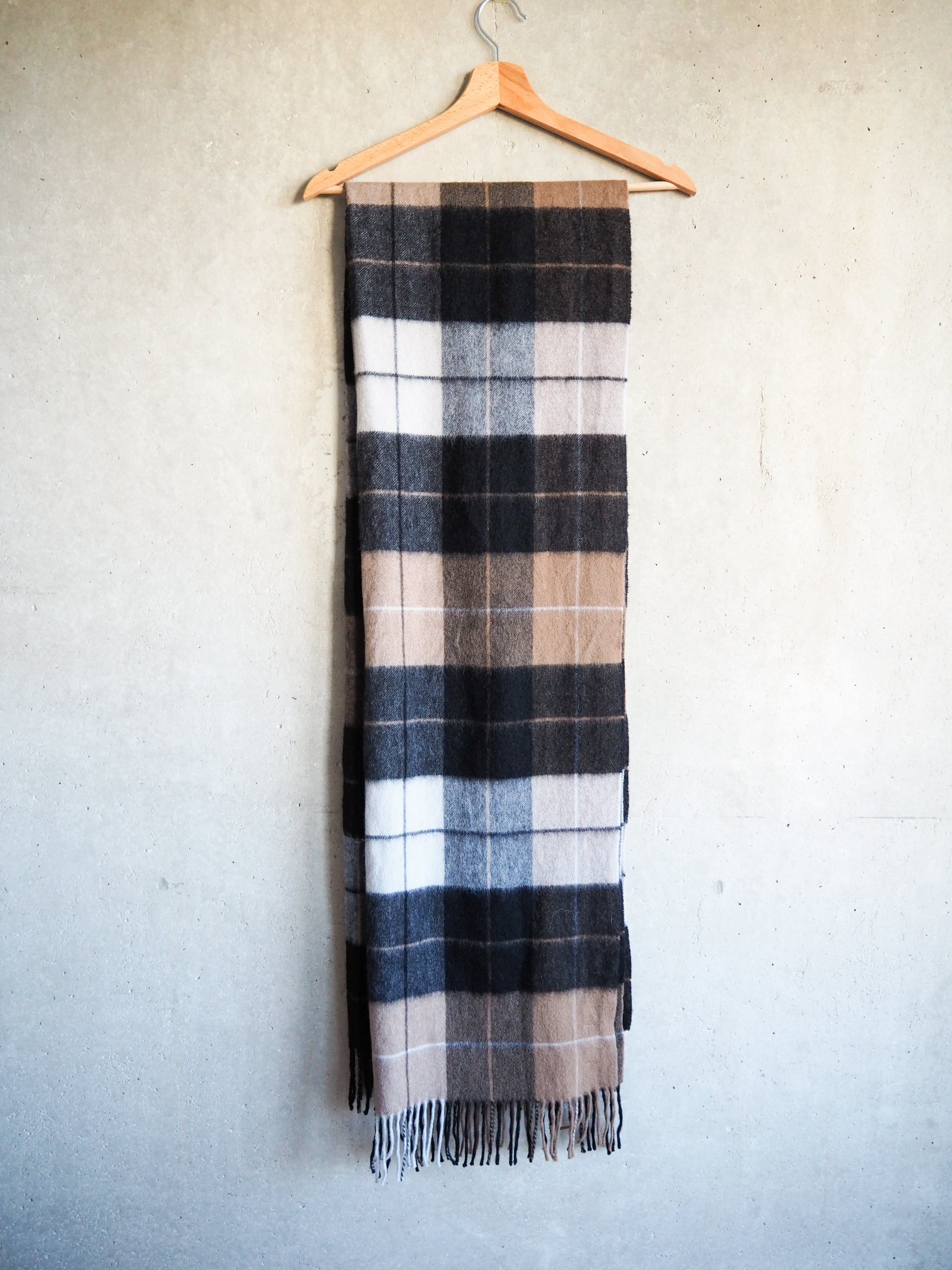 Szalik w kratę Part Two Wełna