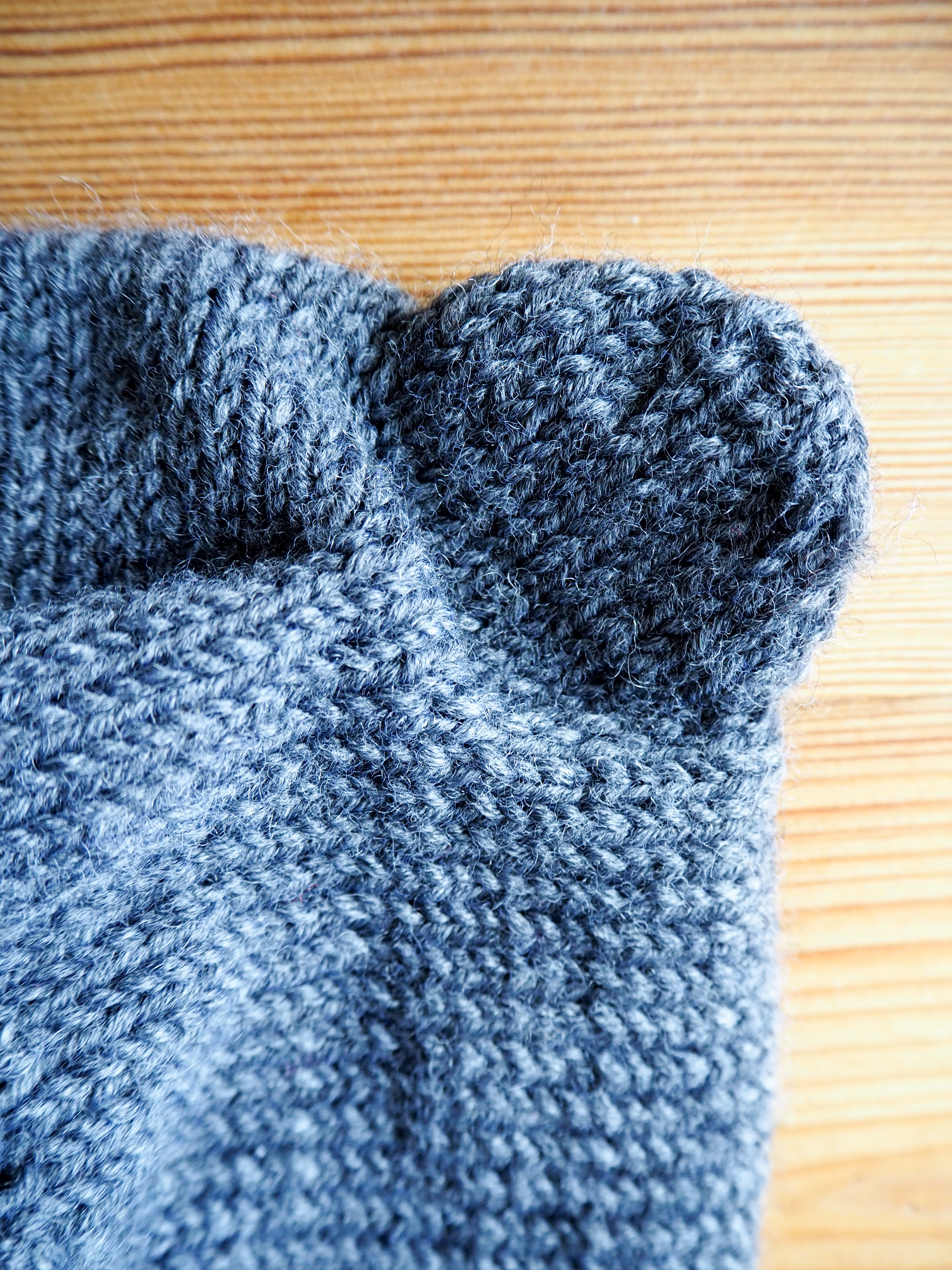 Kapturek z uszkami Wełna 