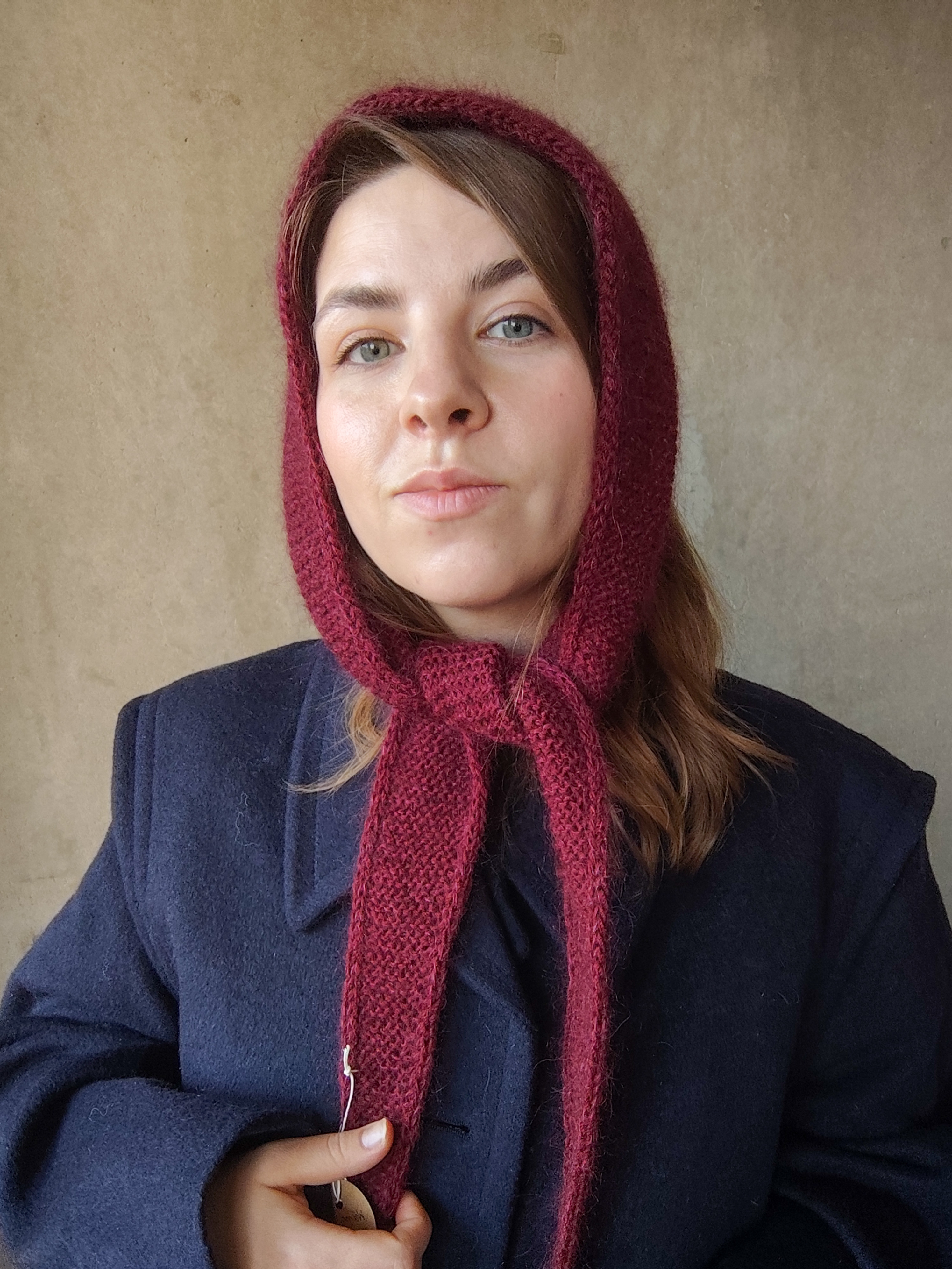 Szalik Wełna merino Kaszmir Moher Jedwab