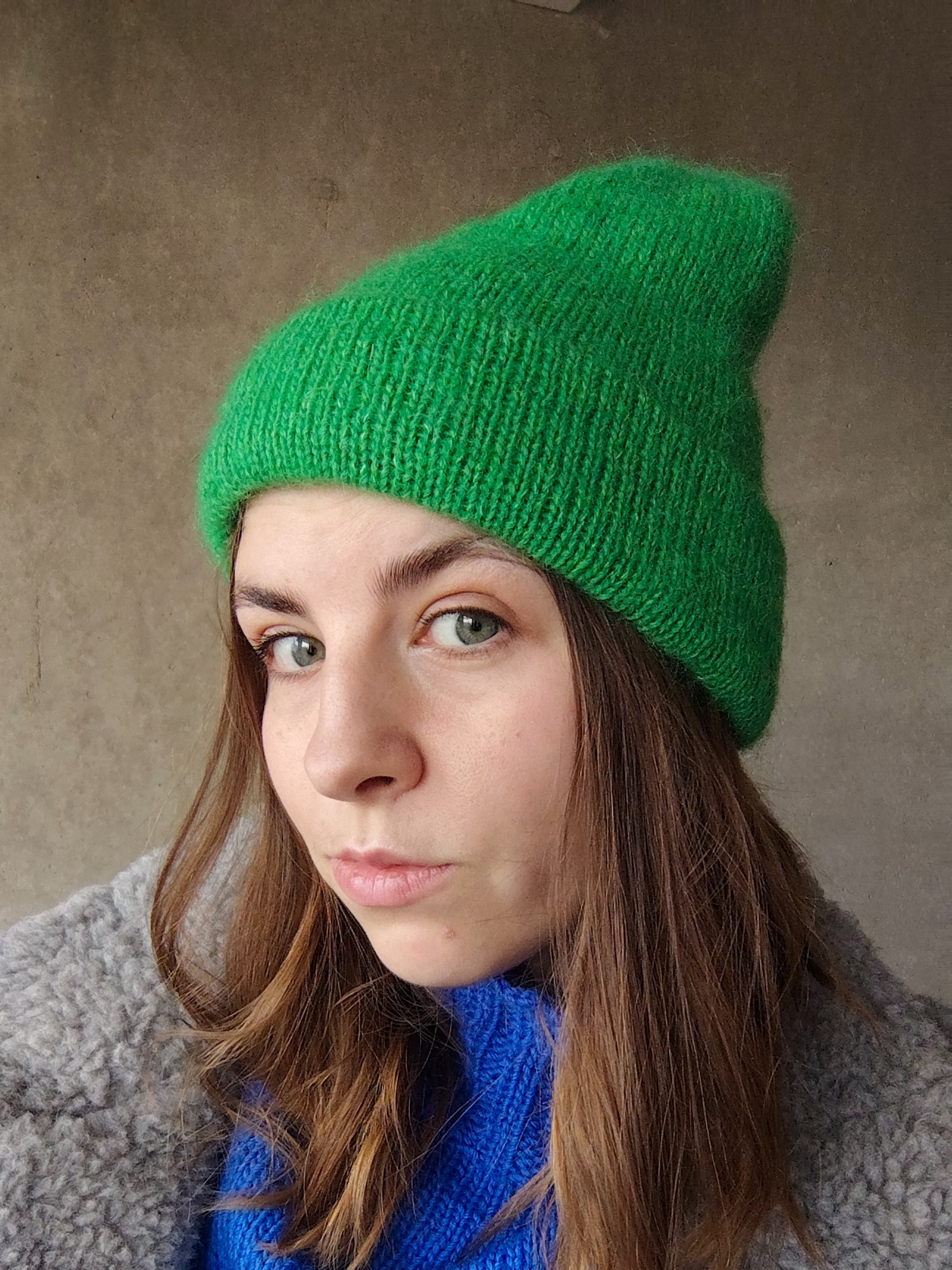 Czapka Wełna Moher Jedwab