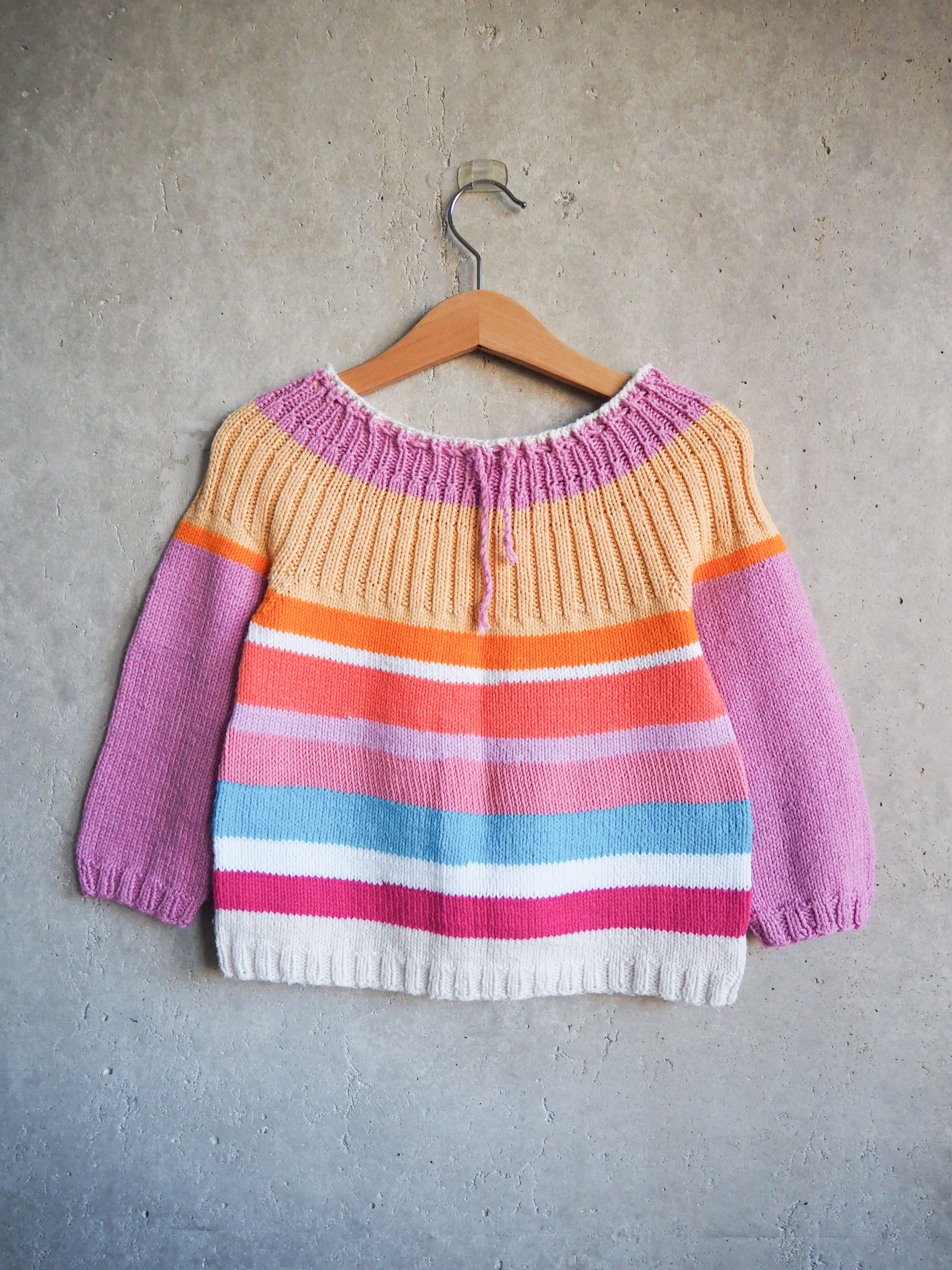 Sweter w paski Bawełna