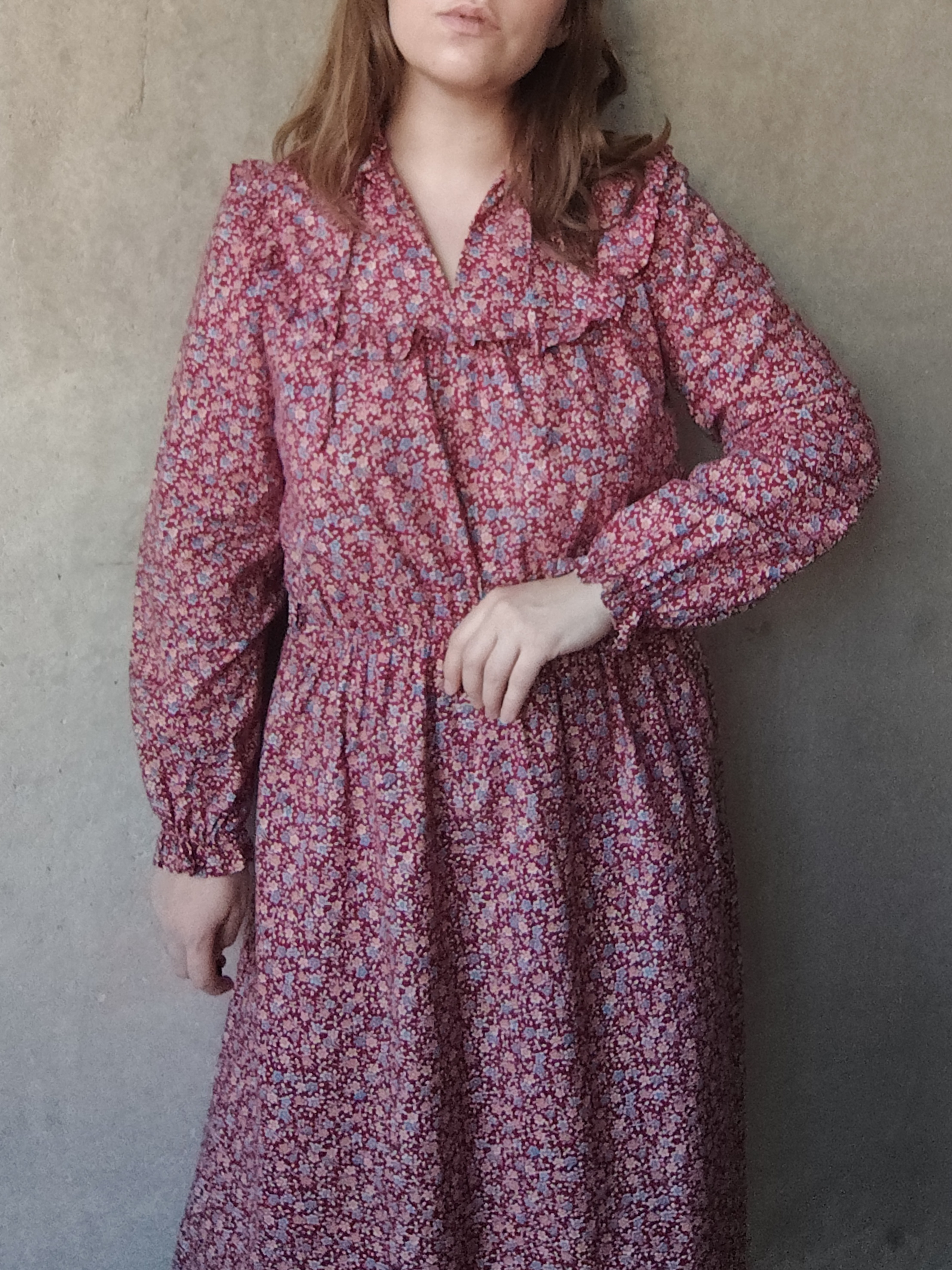 Sukienka w kwiaty Vintage