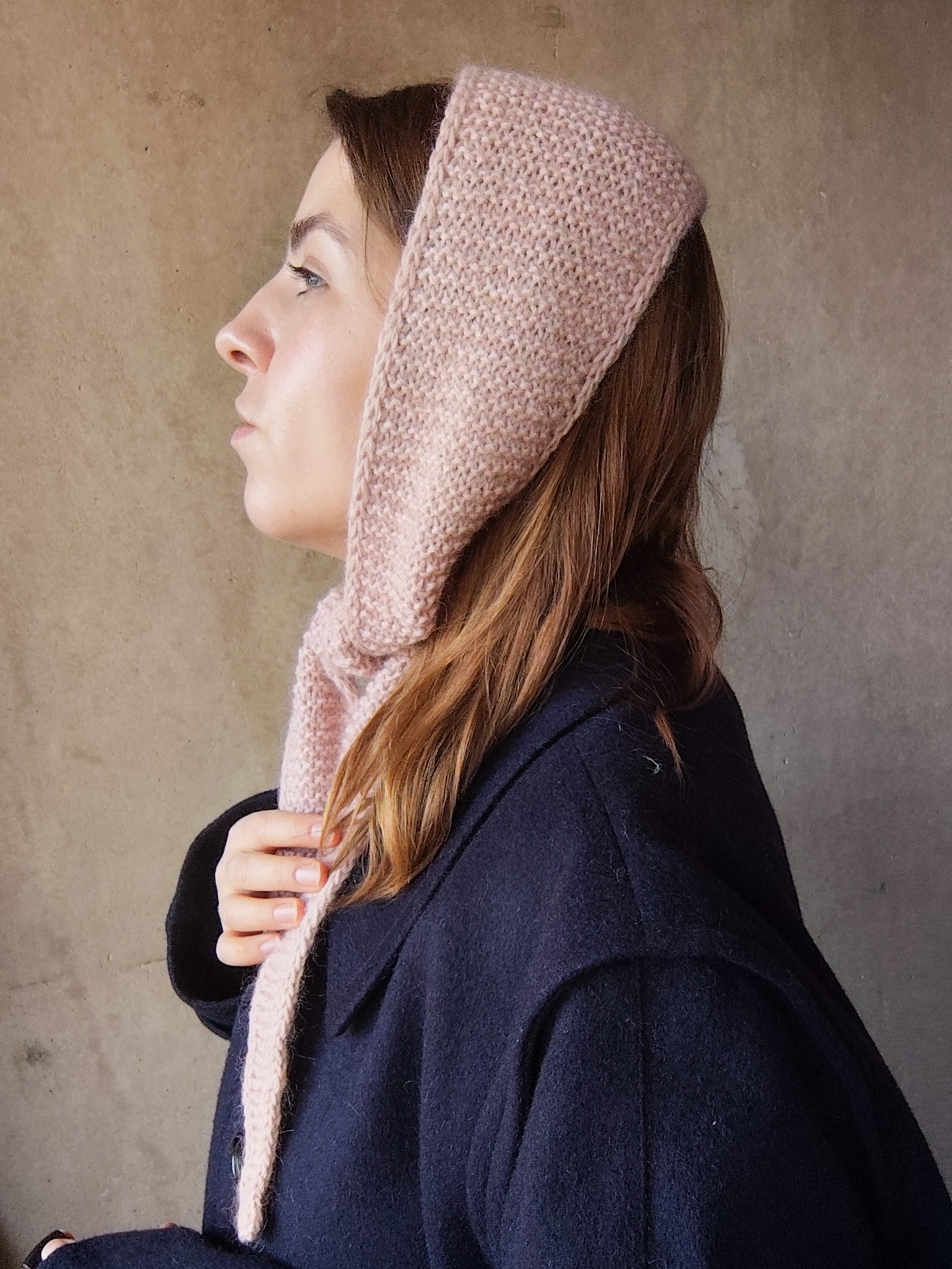 Szalik Wełna Moher Jedwab