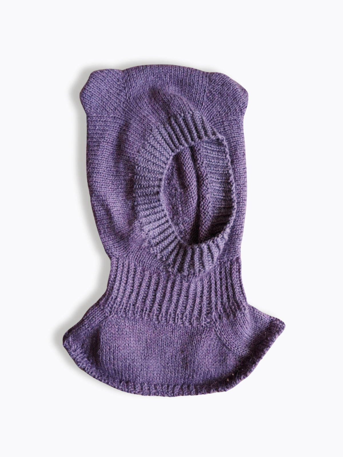 Kapturek z uszkami Wełna Moher Jedwab