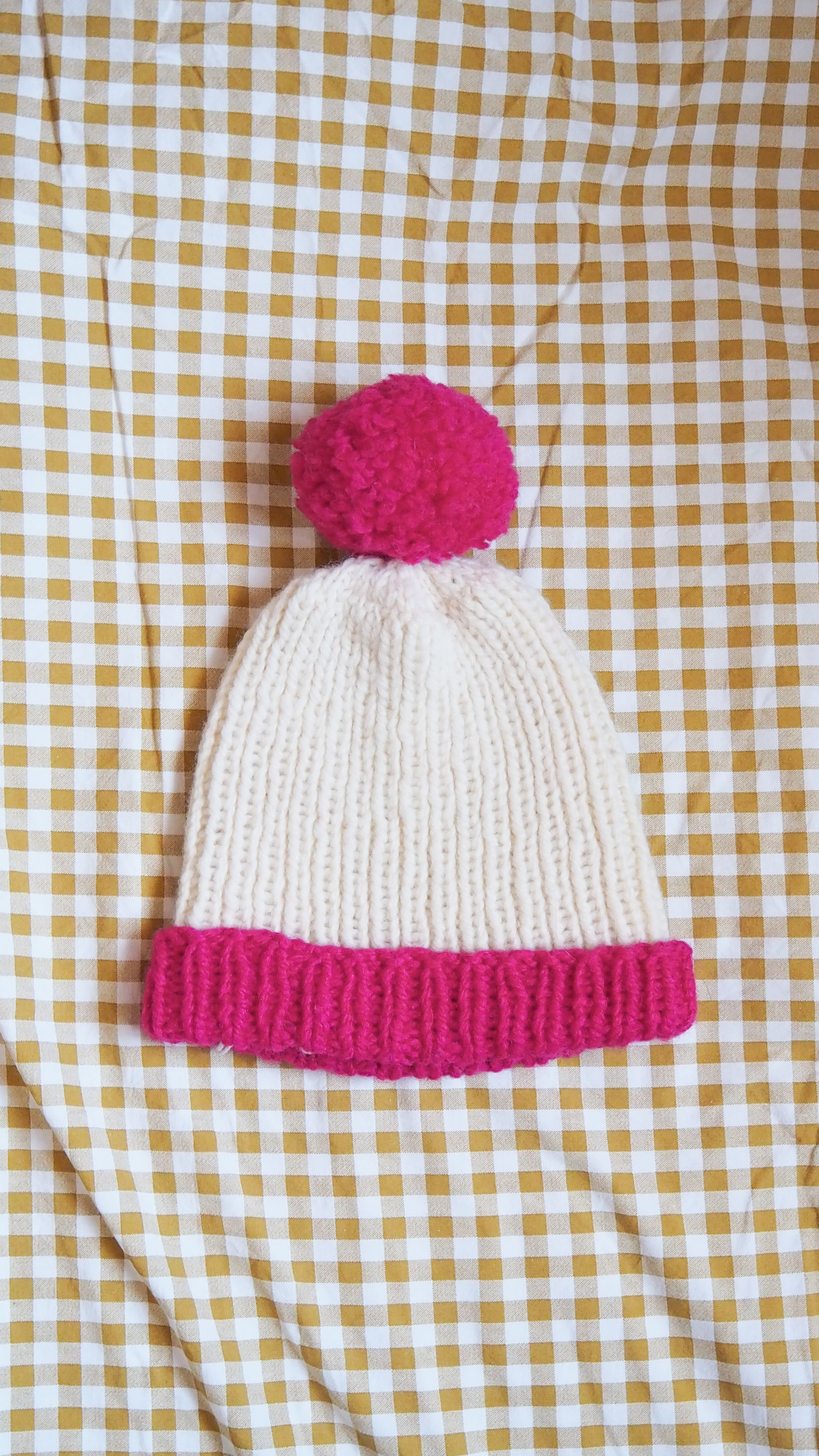 Czapka z pomponem Wełna