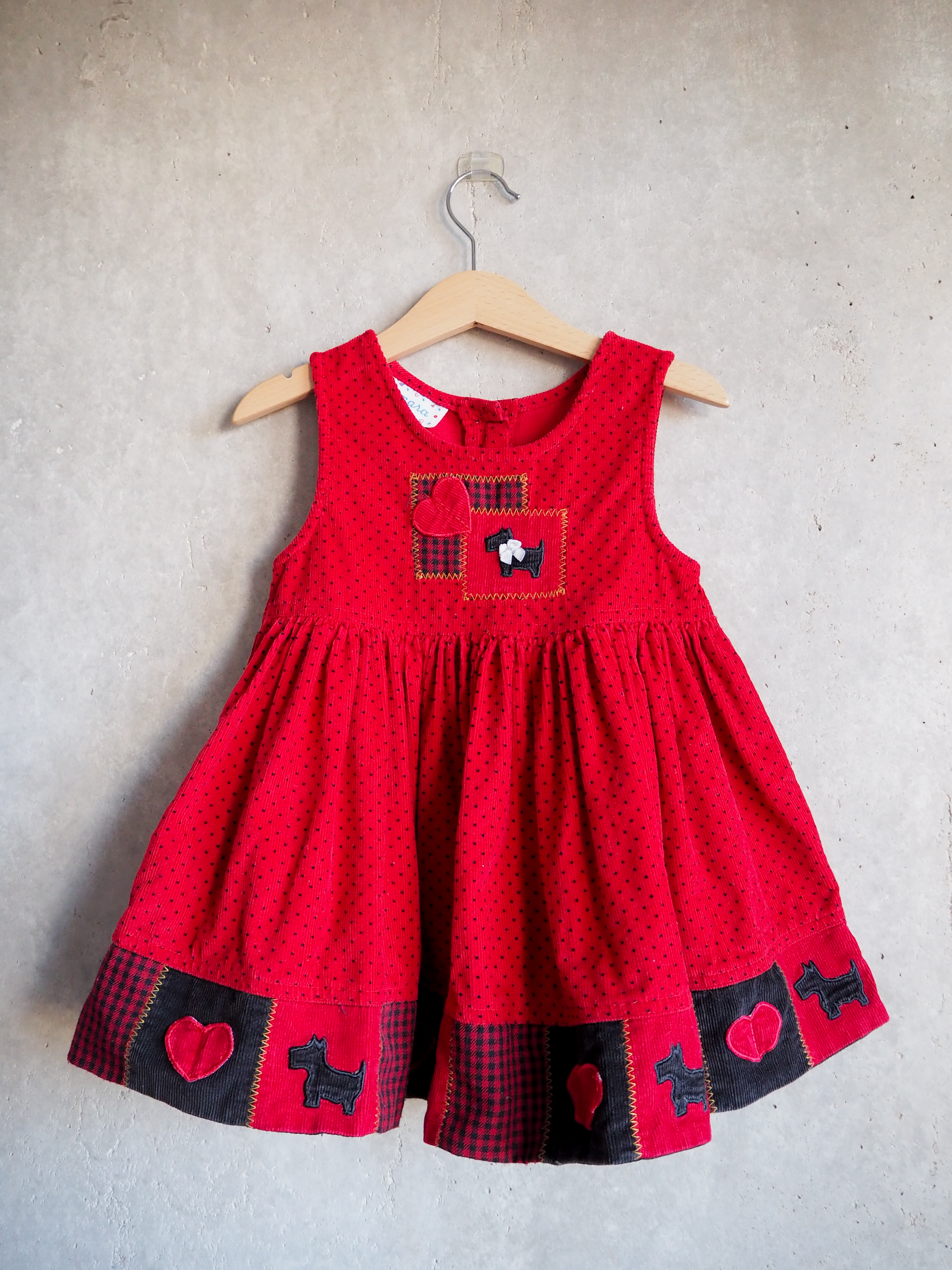 Sukienka w pieski Vintage