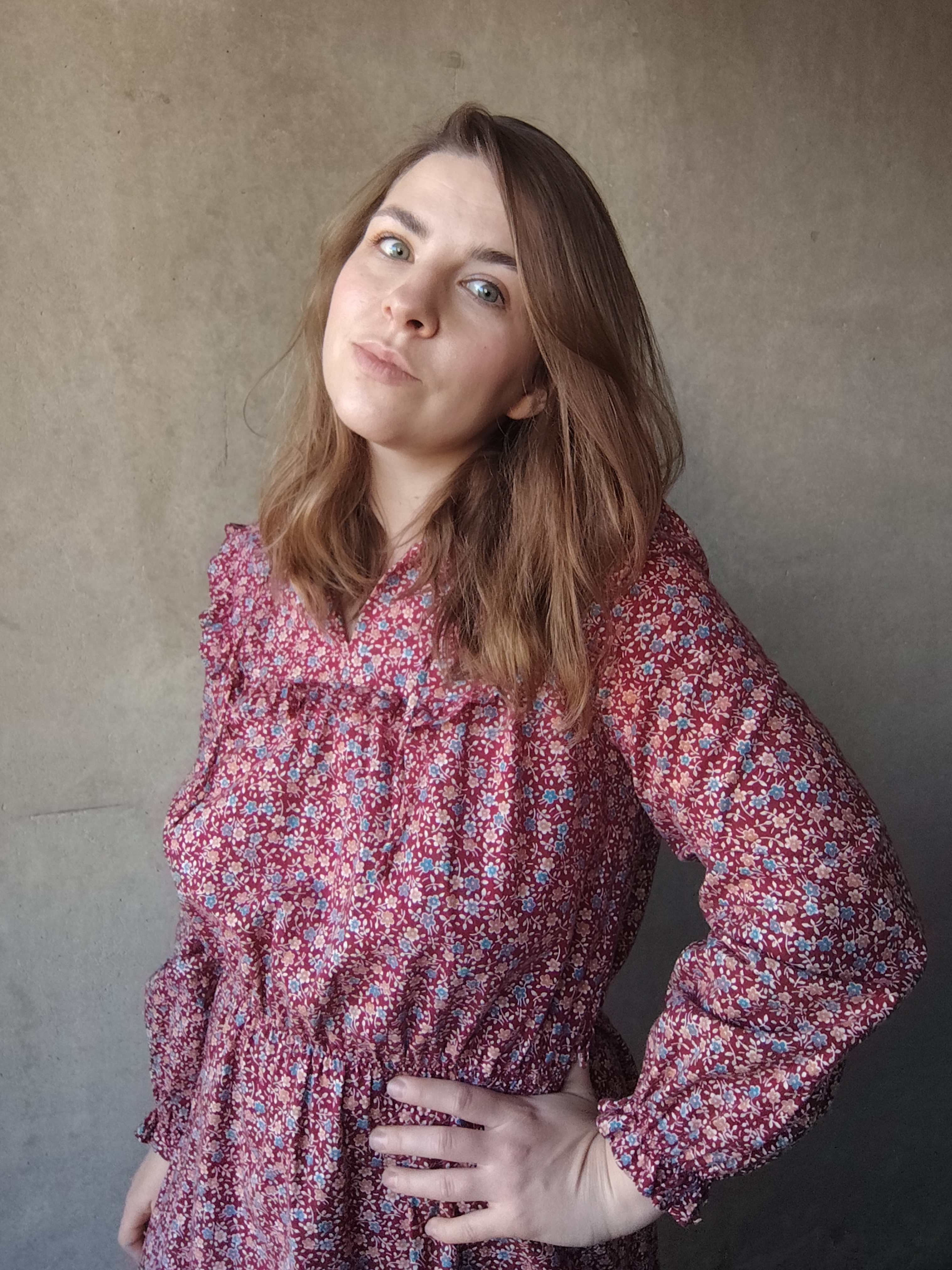 Sukienka w kwiaty Vintage