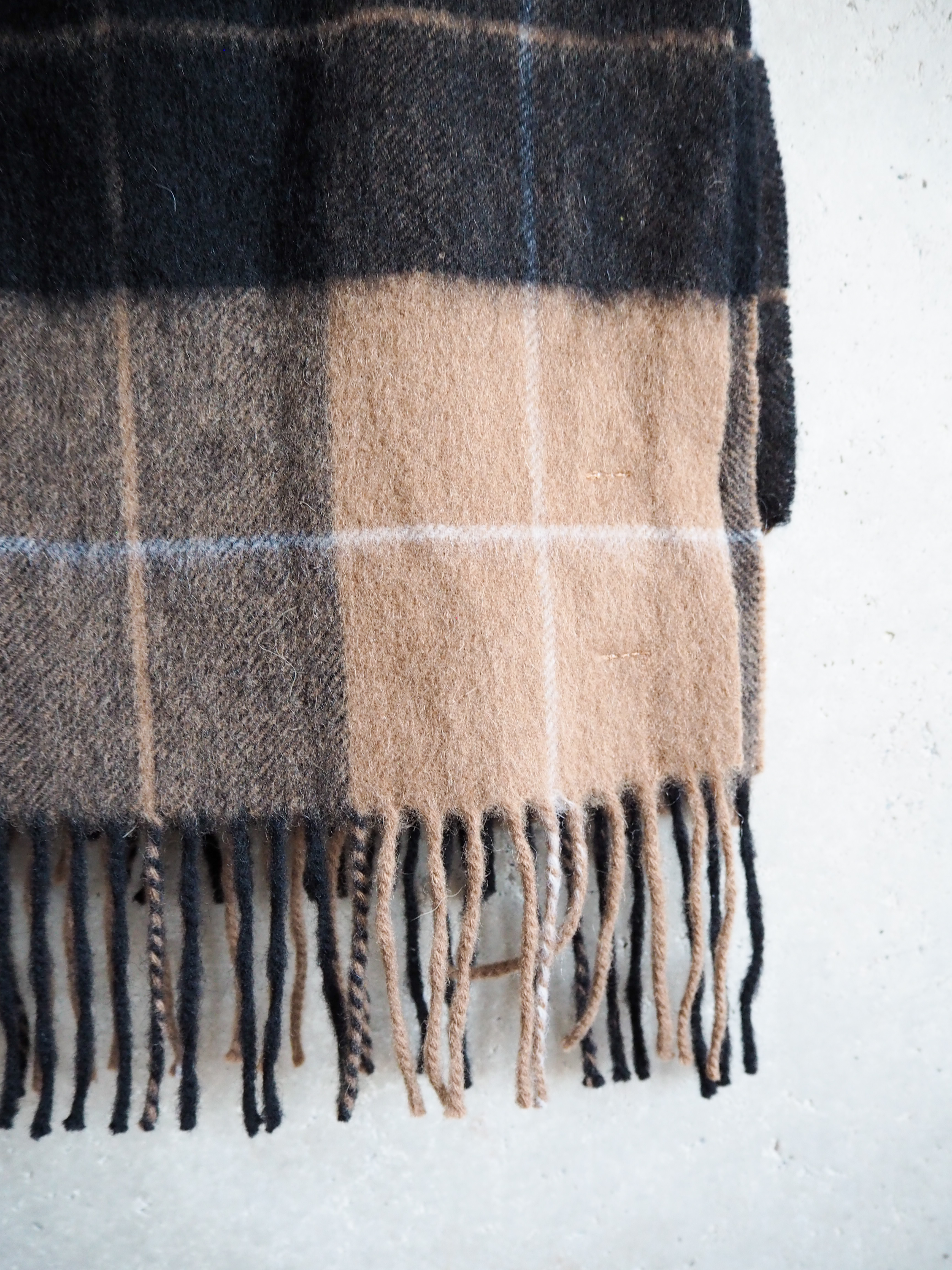 Szalik w kratę Part Two Wełna