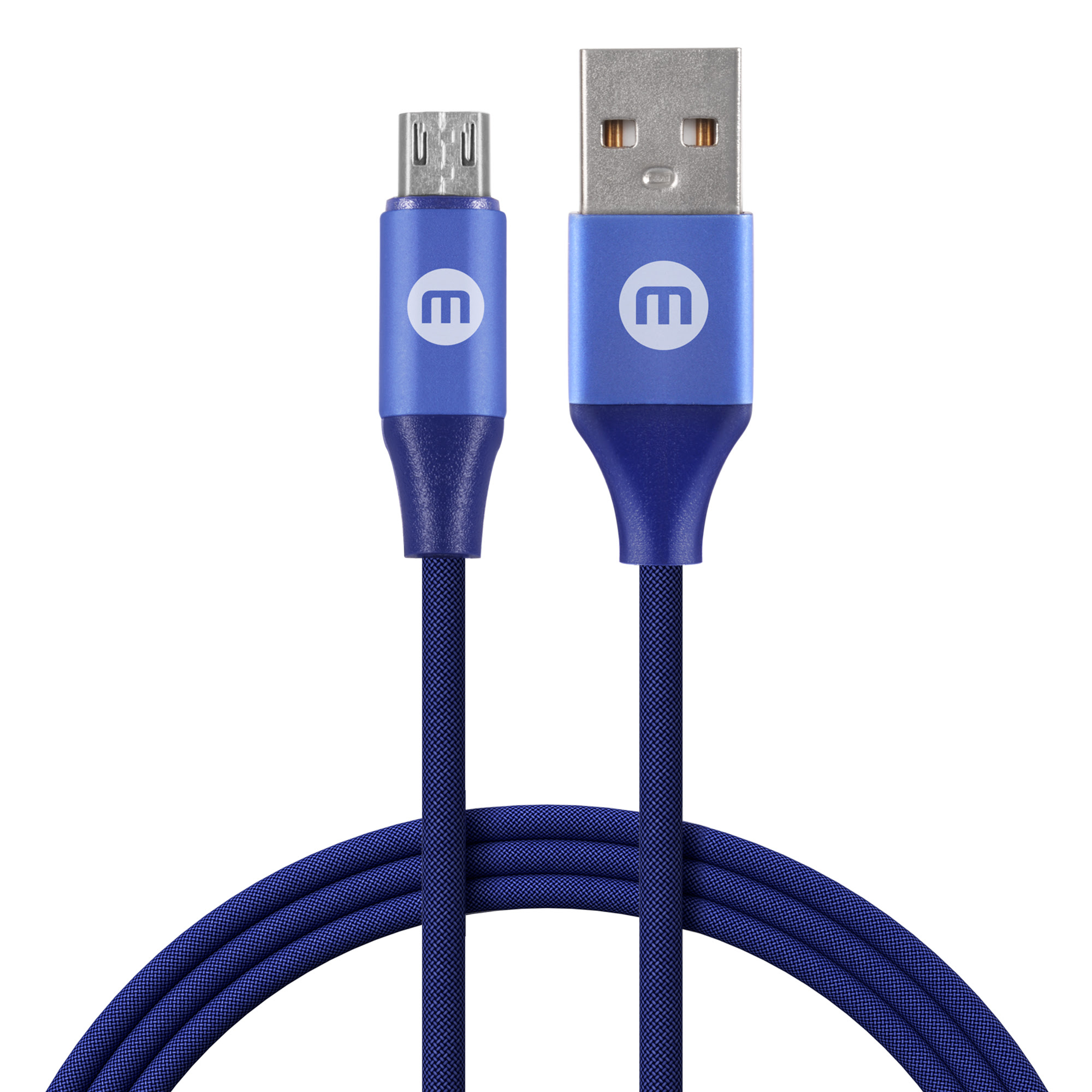 CABLE MOBO KNIT MICRO USB AZUL 1M