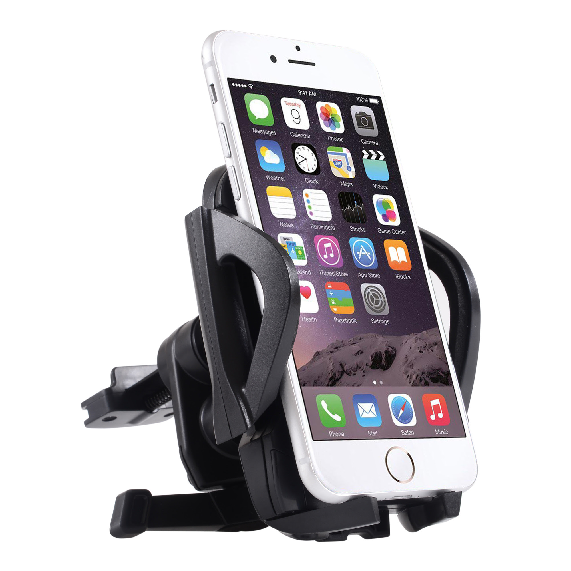 PORTA TELEFONO MOBO GUARDIAN PARA VENTILA DE AUTO CON SOPORTE PARA PANEL NEGRO