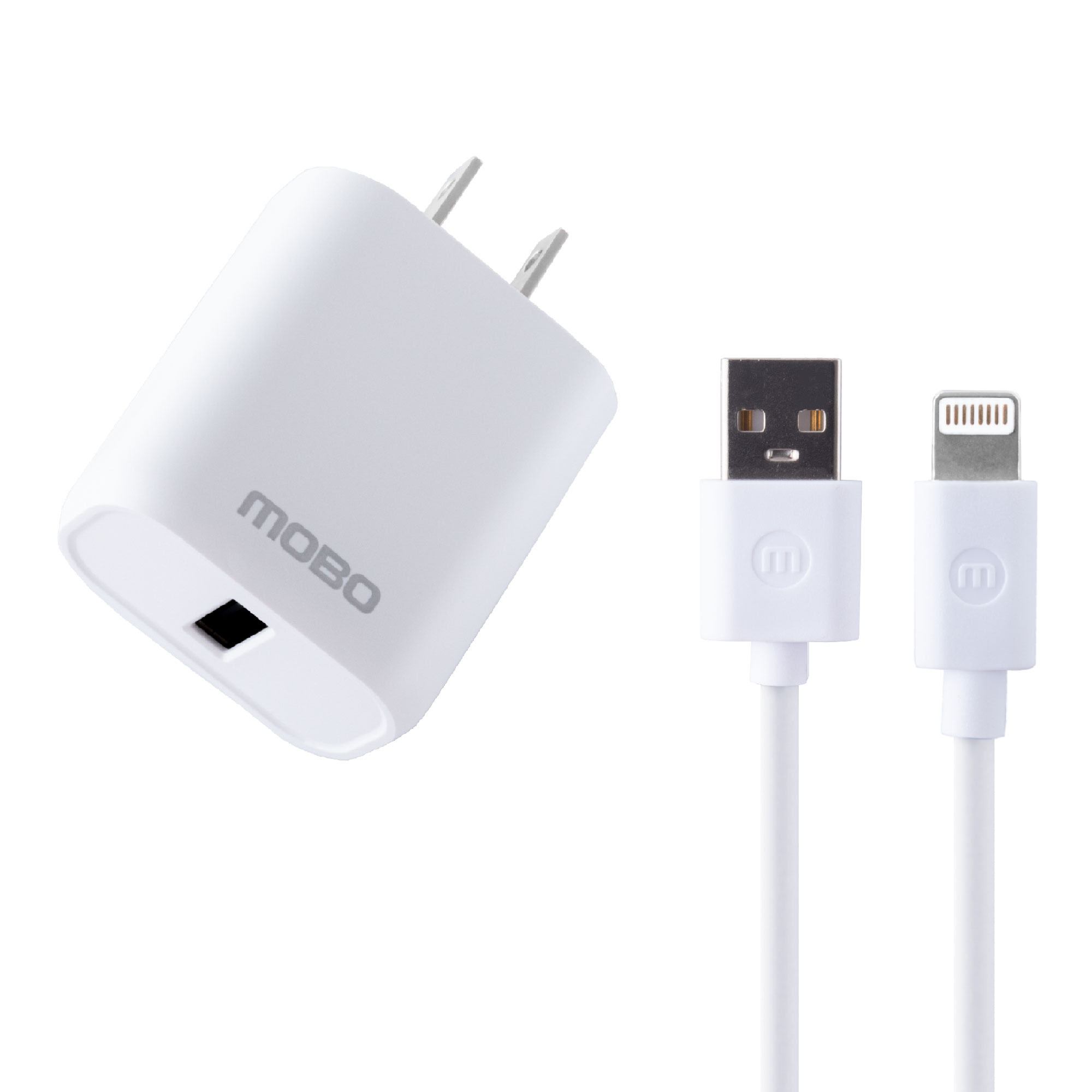 KIT DE CARGA MOBO PARA IPHONE BLANCO 10W